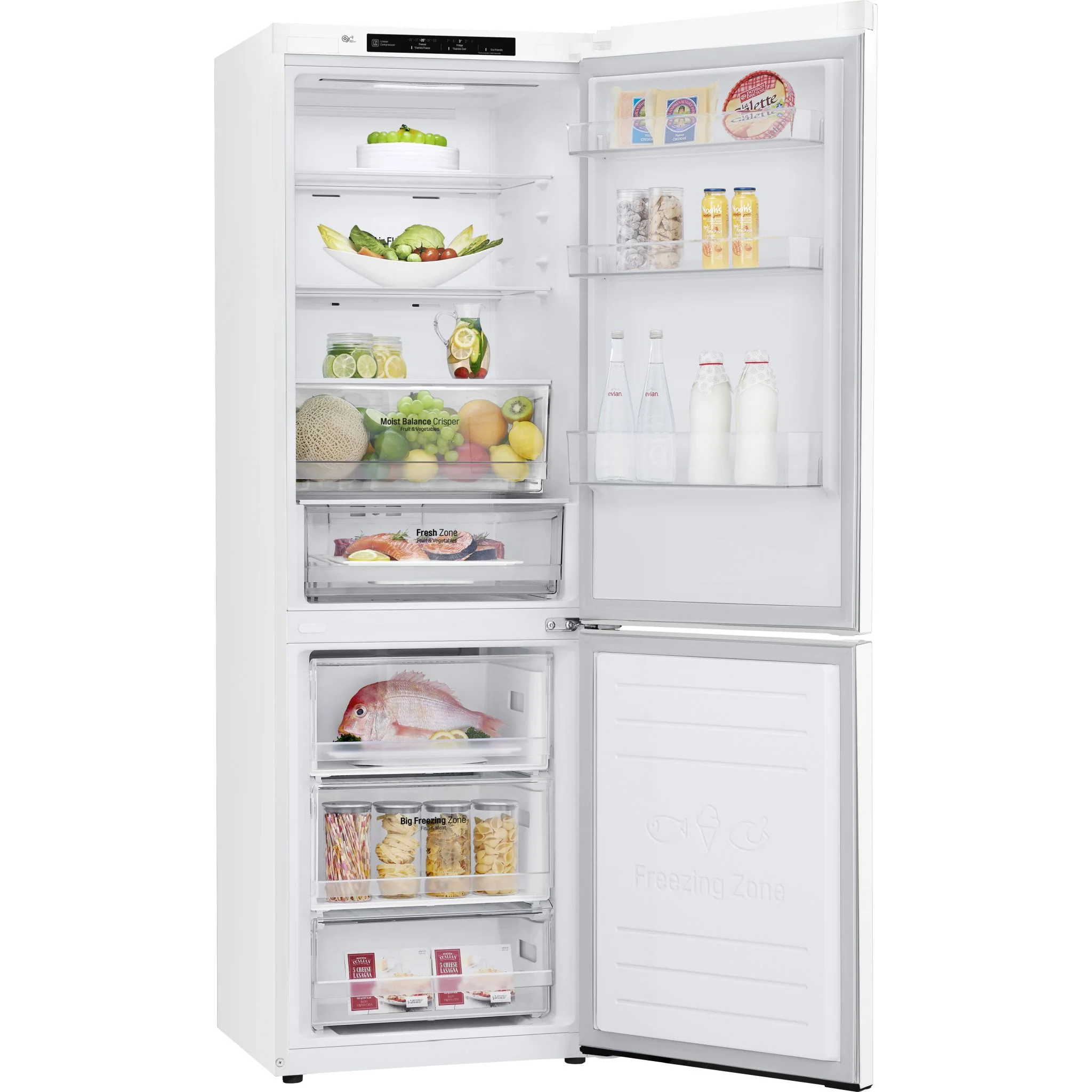 LG 24" Counter Depth Bottom Freezer Refrigerator with DoorCooling+, 12 cu. ft. - White (LBNC12231W) - Image 13