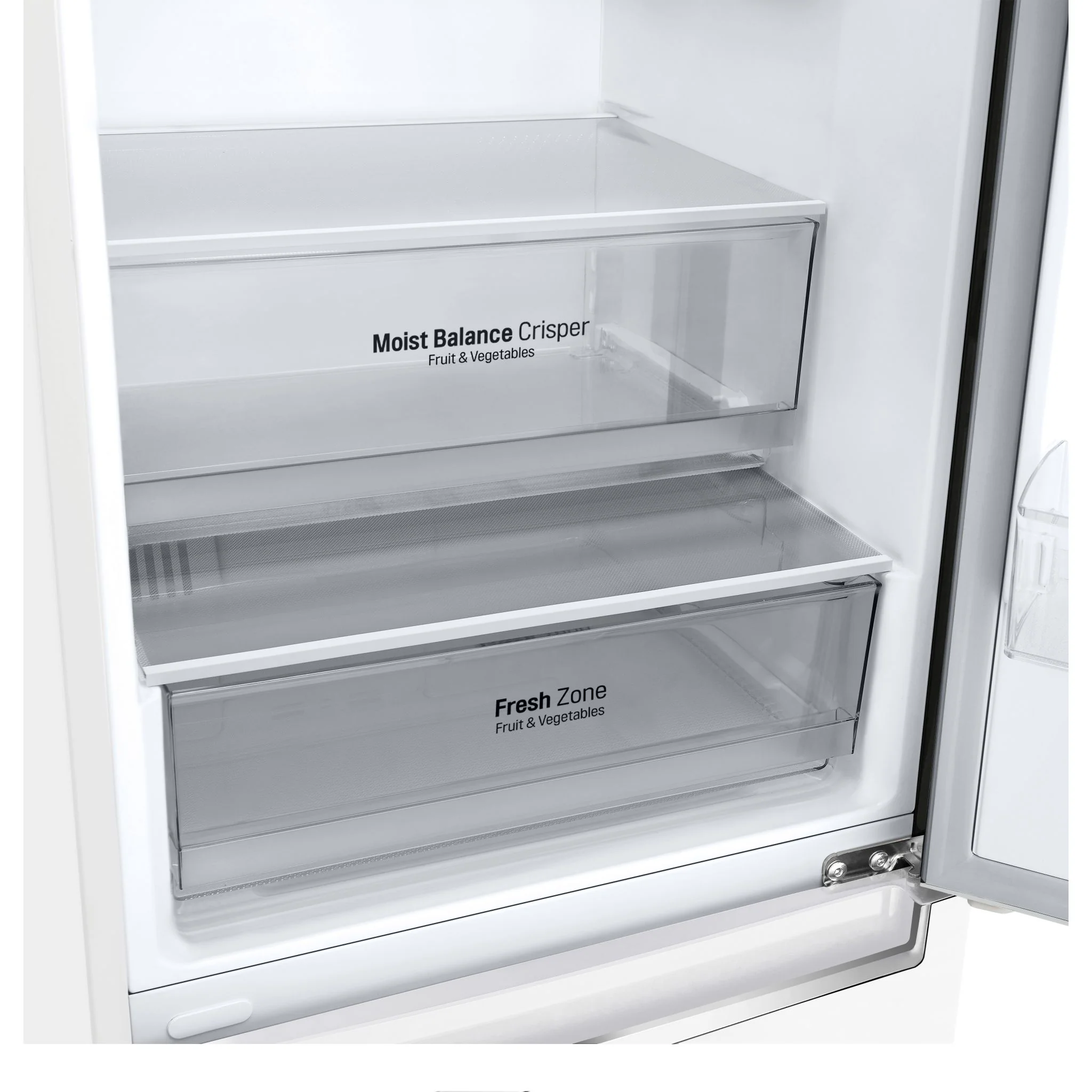 LG 24" Counter Depth Bottom Freezer Refrigerator with DoorCooling+, 12 cu. ft. - White (LBNC12231W) - Image 21