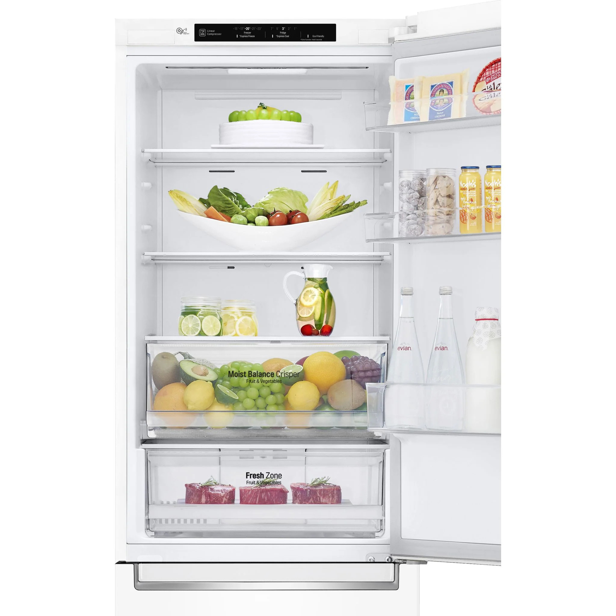 LG 24" Counter Depth Bottom Freezer Refrigerator with DoorCooling+, 12 cu. ft. - White (LBNC12231W) - Image 22