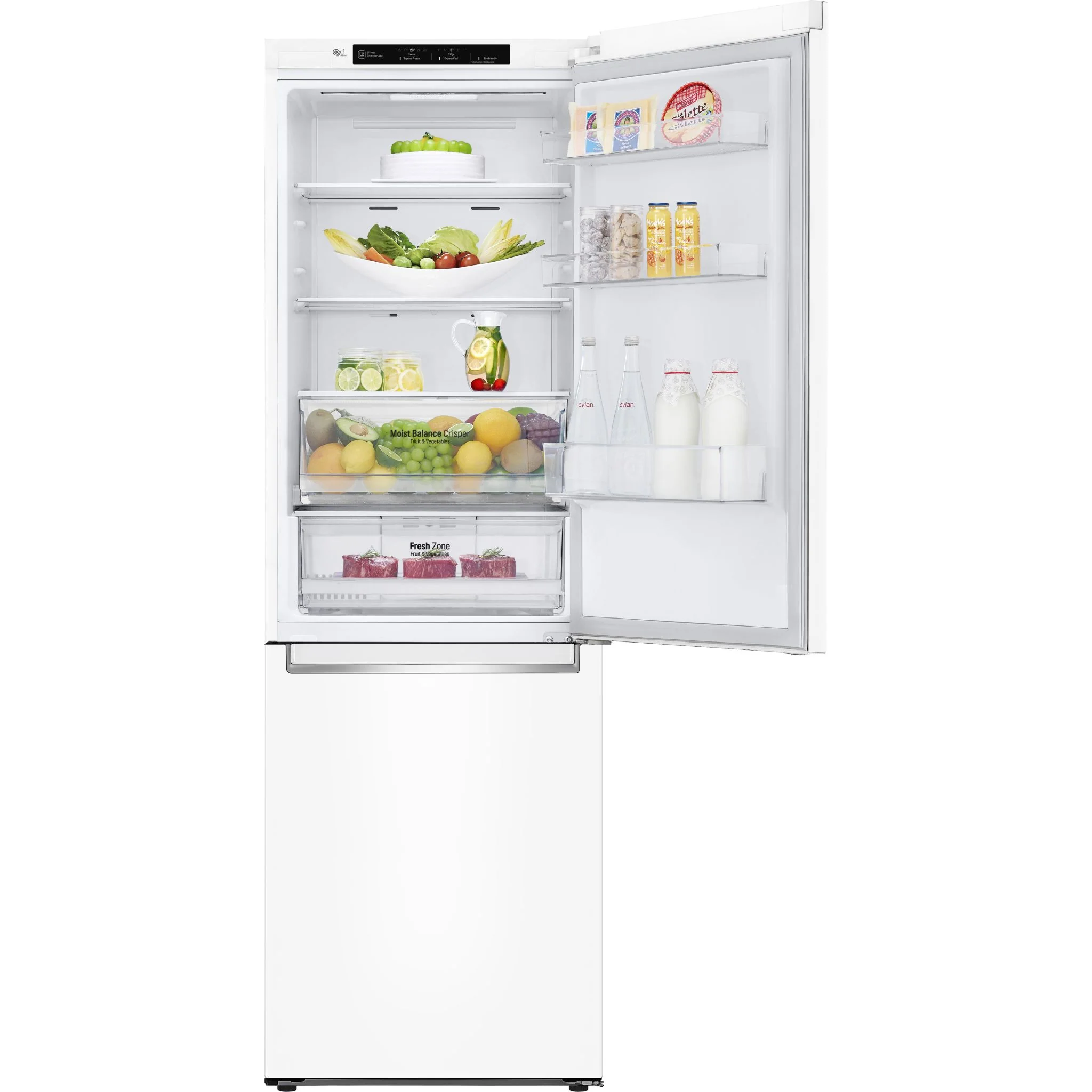 LG 24" Counter Depth Bottom Freezer Refrigerator with DoorCooling+, 12 cu. ft. - White (LBNC12231W) - Image 8