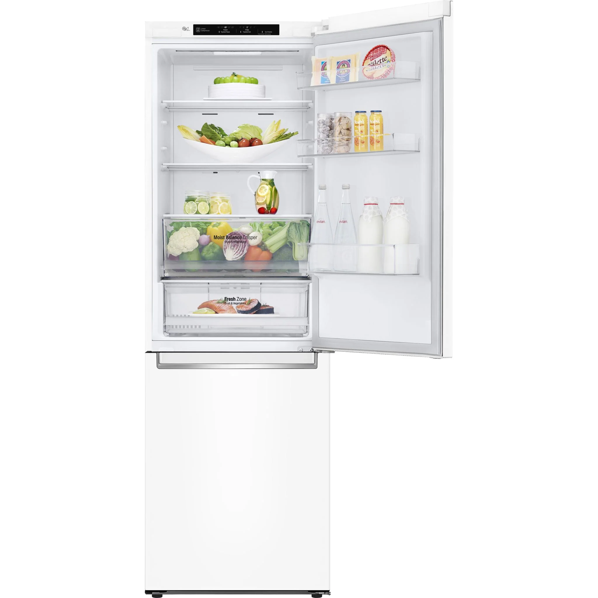 LG 24" Counter Depth Bottom Freezer Refrigerator with DoorCooling+, 12 cu. ft. - White (LBNC12231W) - Image 9