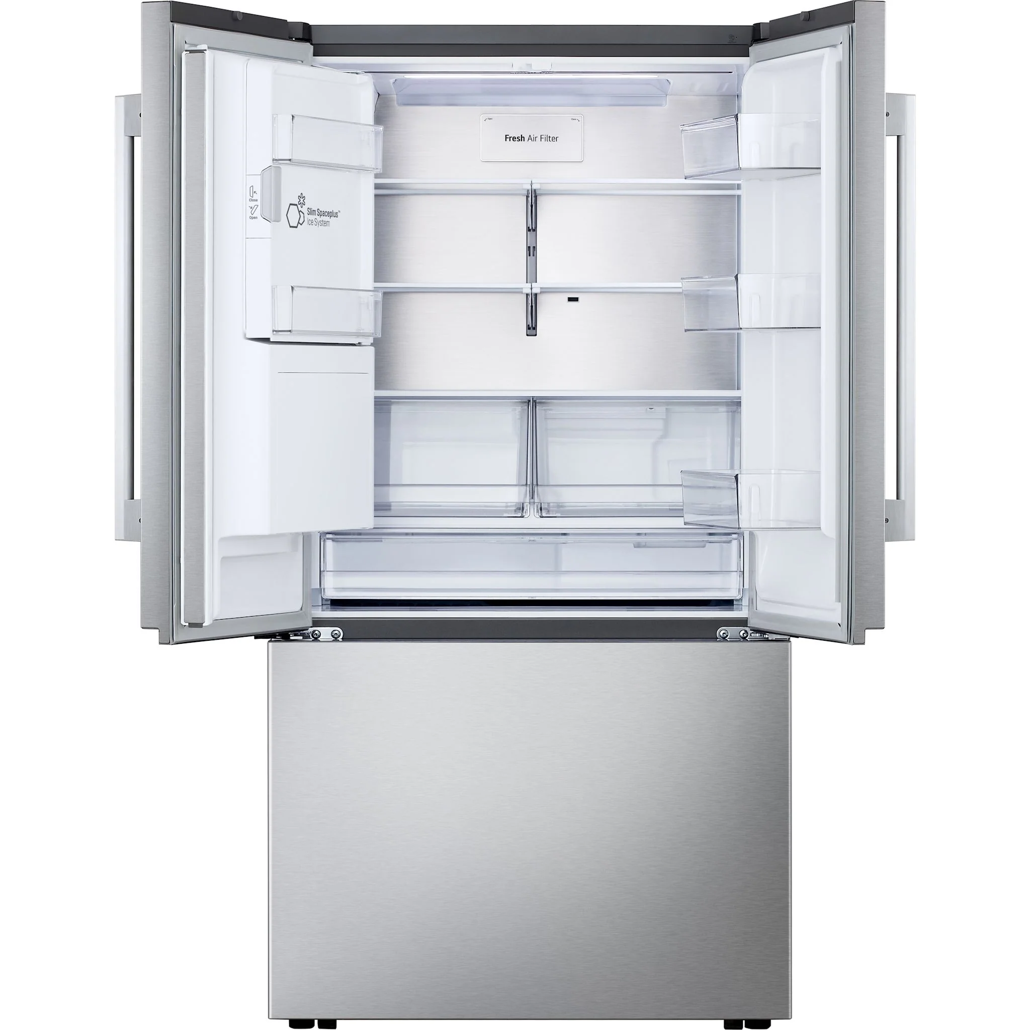 LG 24 cu.ft. French 3-Door Counter-Depth MAX™ Refrigerator with Zero Clearance - Stainless (LF24Z6530S) - Image 2