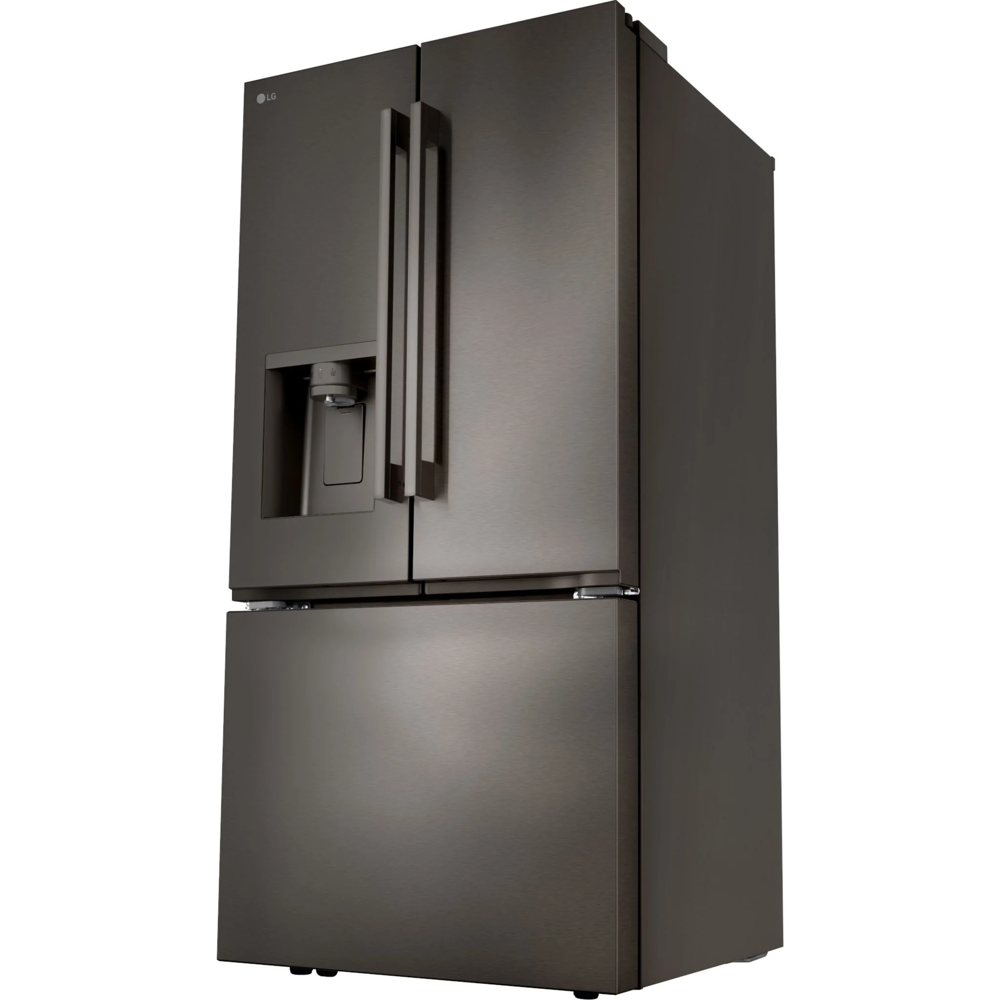 LG 25 cu. ft. 3-Door French Door Refrigerator - PrintProof® Black Stainless Steel (LF25H6330D) - Image 2