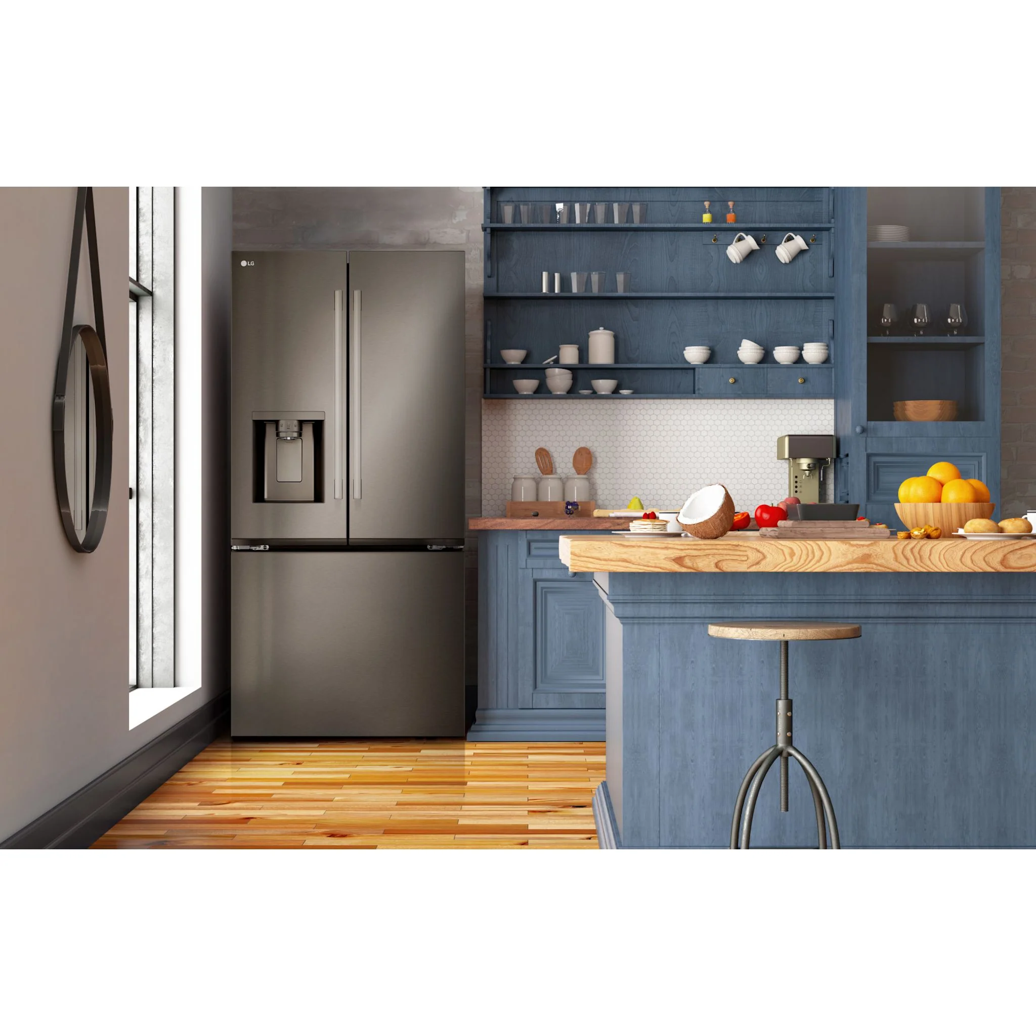 LG 25 cu. ft. 3-Door French Door Refrigerator - PrintProof® Black Stainless Steel (LF25H6330D) - Image 23
