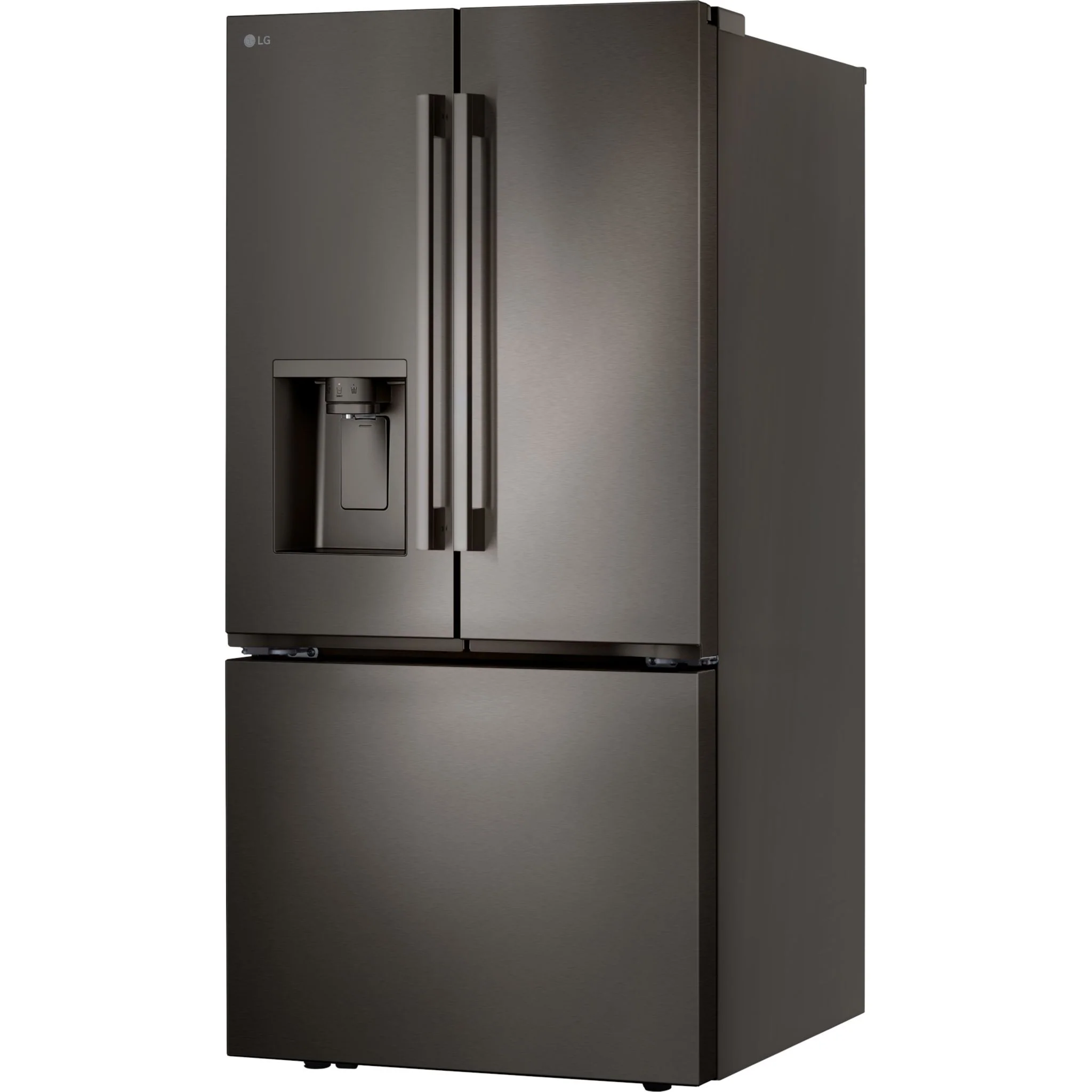 LG 25 cu. ft. 3-Door French Door Refrigerator - PrintProof® Black Stainless Steel (LF25H6330D) - Image 3