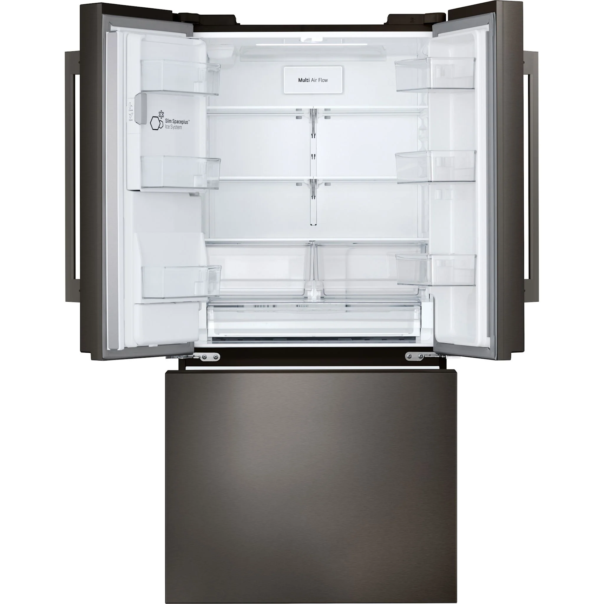 LG 25 cu. ft. 3-Door French Door Refrigerator - PrintProof® Black Stainless Steel (LF25H6330D) - Image 5