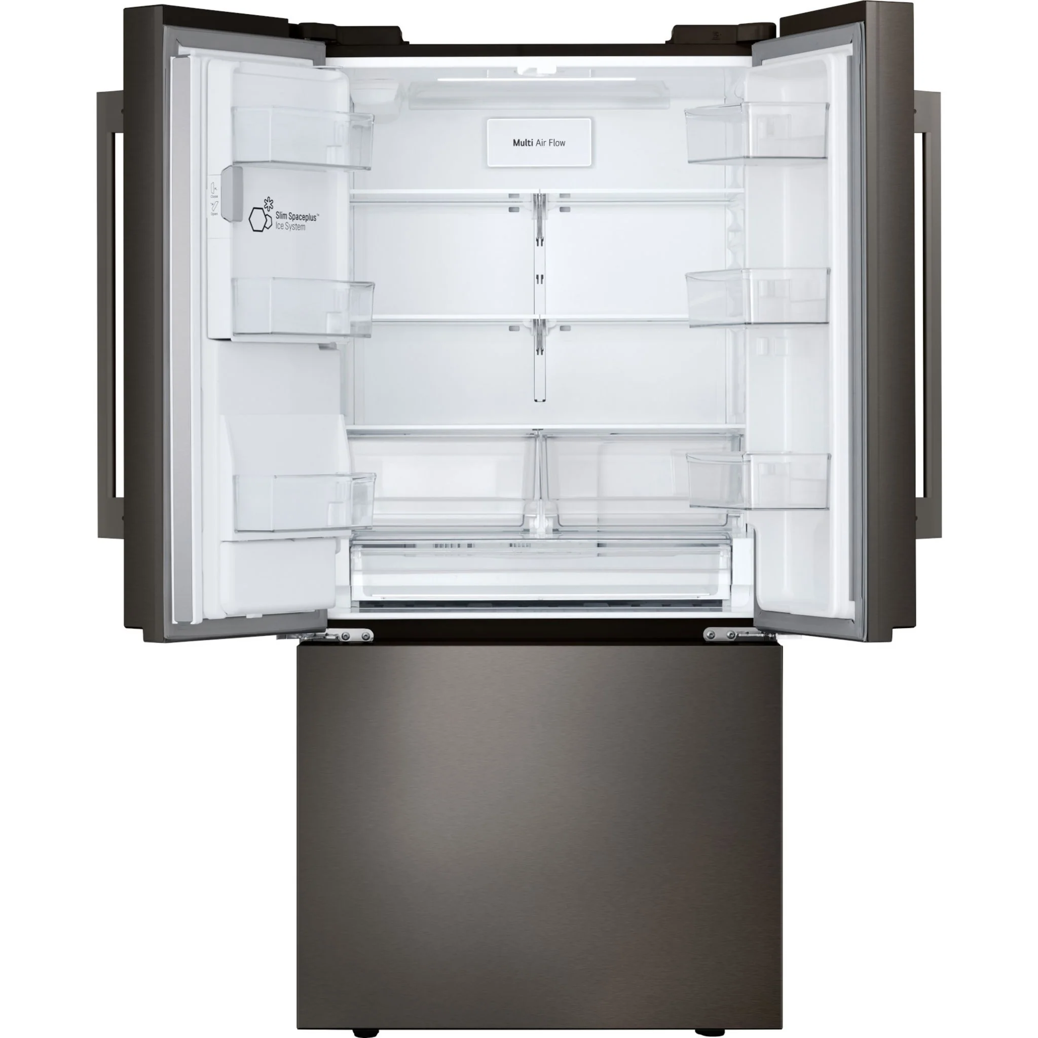 LG 25 cu. ft. 3-Door French Door Refrigerator - PrintProof® Black Stainless Steel (LF25H6330D) - Image 6