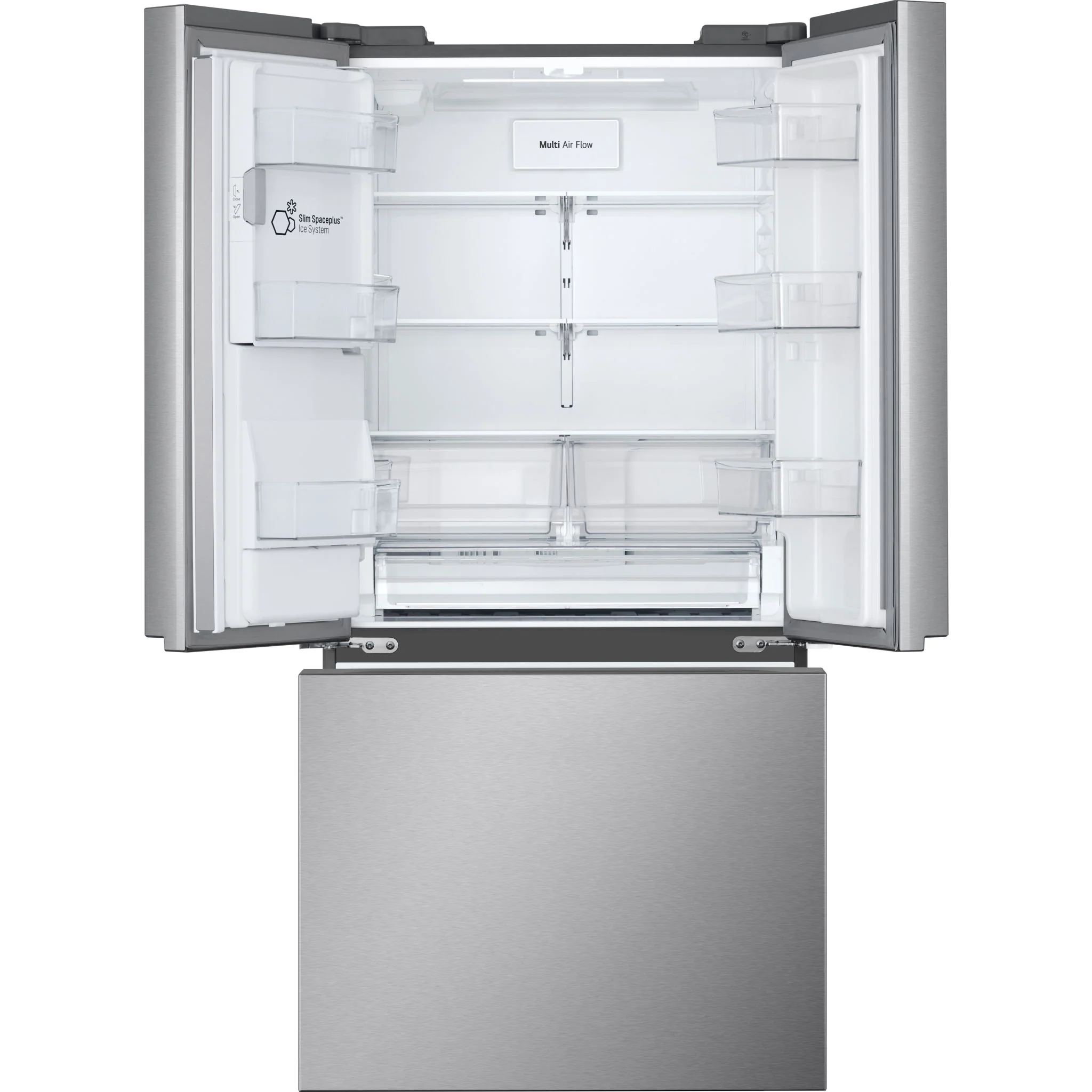 LG 25 cu. ft. French 3-Door Standard-Depth Refrigerator with Dual Ice Makers - Stainless (LF25S6330S) - Image 4