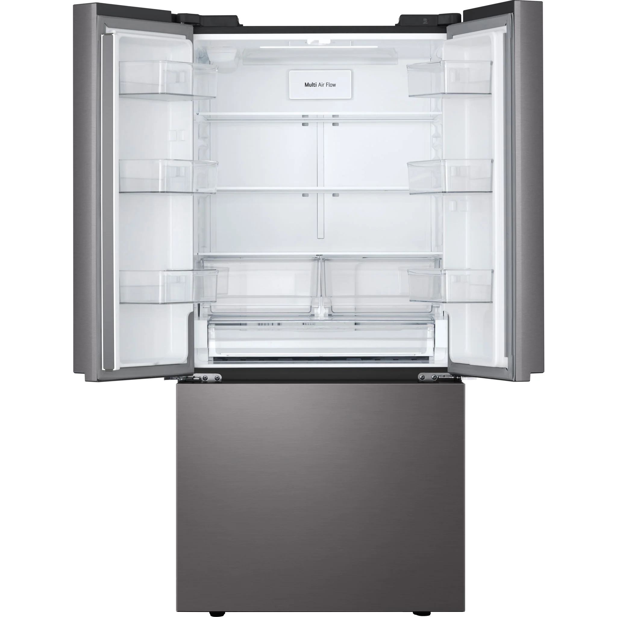 LG 25 cu. ft. French 3-Door Standard-Depth Refrigerator with Single Ice Maker - Black Stainless (LF25S6200D) - Image 6