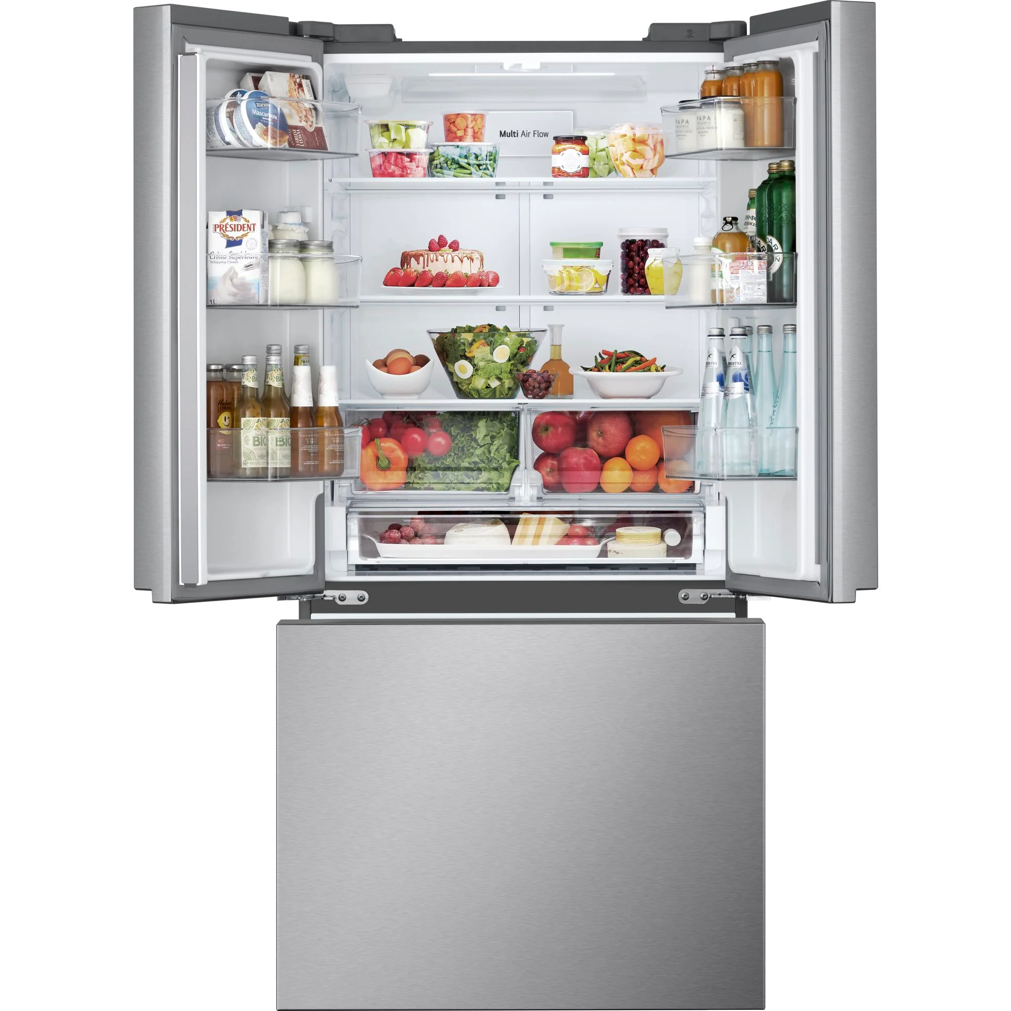 LG 25 cu. ft. French 3-Door Standard-Depth Refrigerator with Single Ice Maker - Stainless (LF25S6200S) - Image 5
