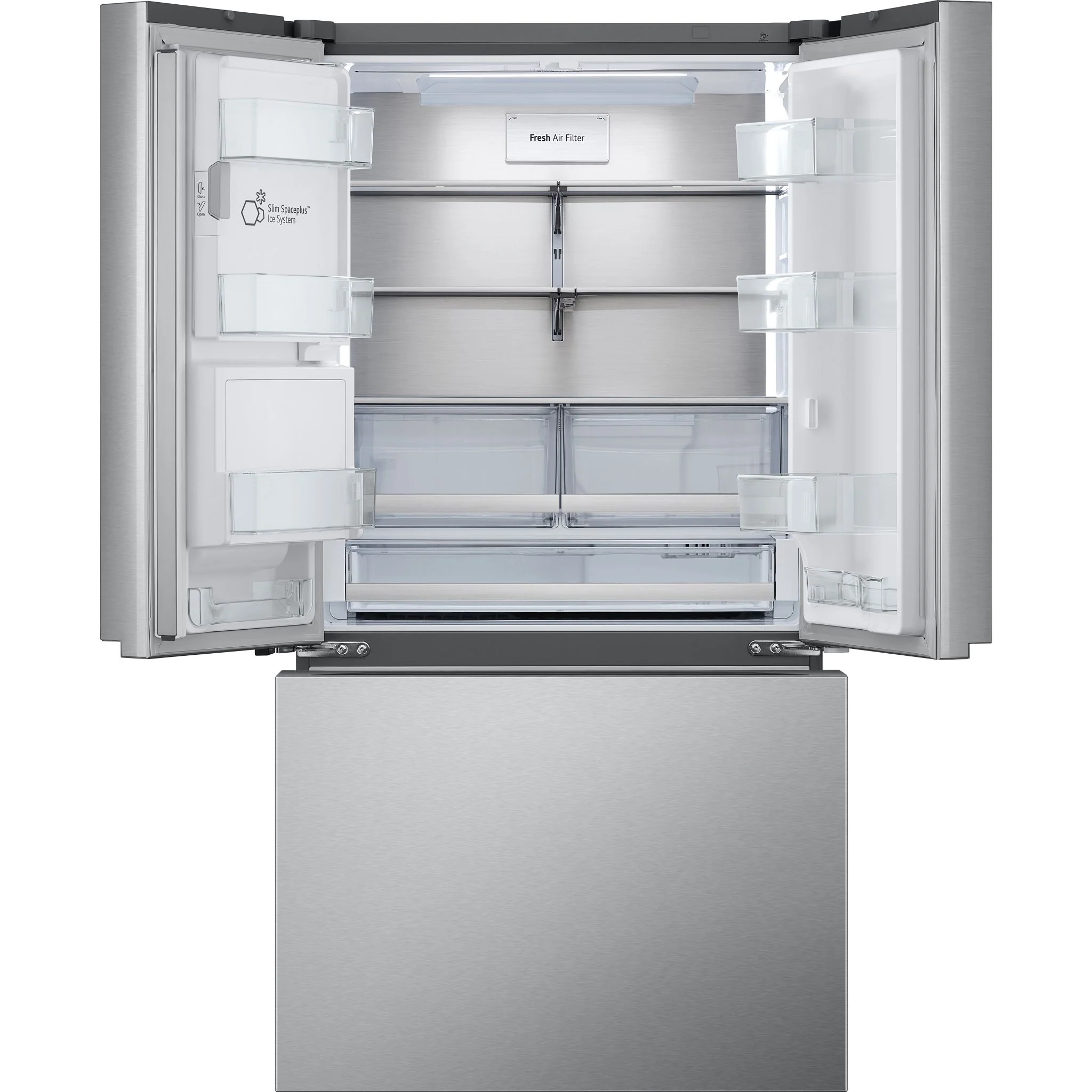 LG 26 cu. ft. Smart Counter-Depth MAX™ French Door Refrigerator with Four Types of Ice - Stainless (LRYXC2606S) - Image 11