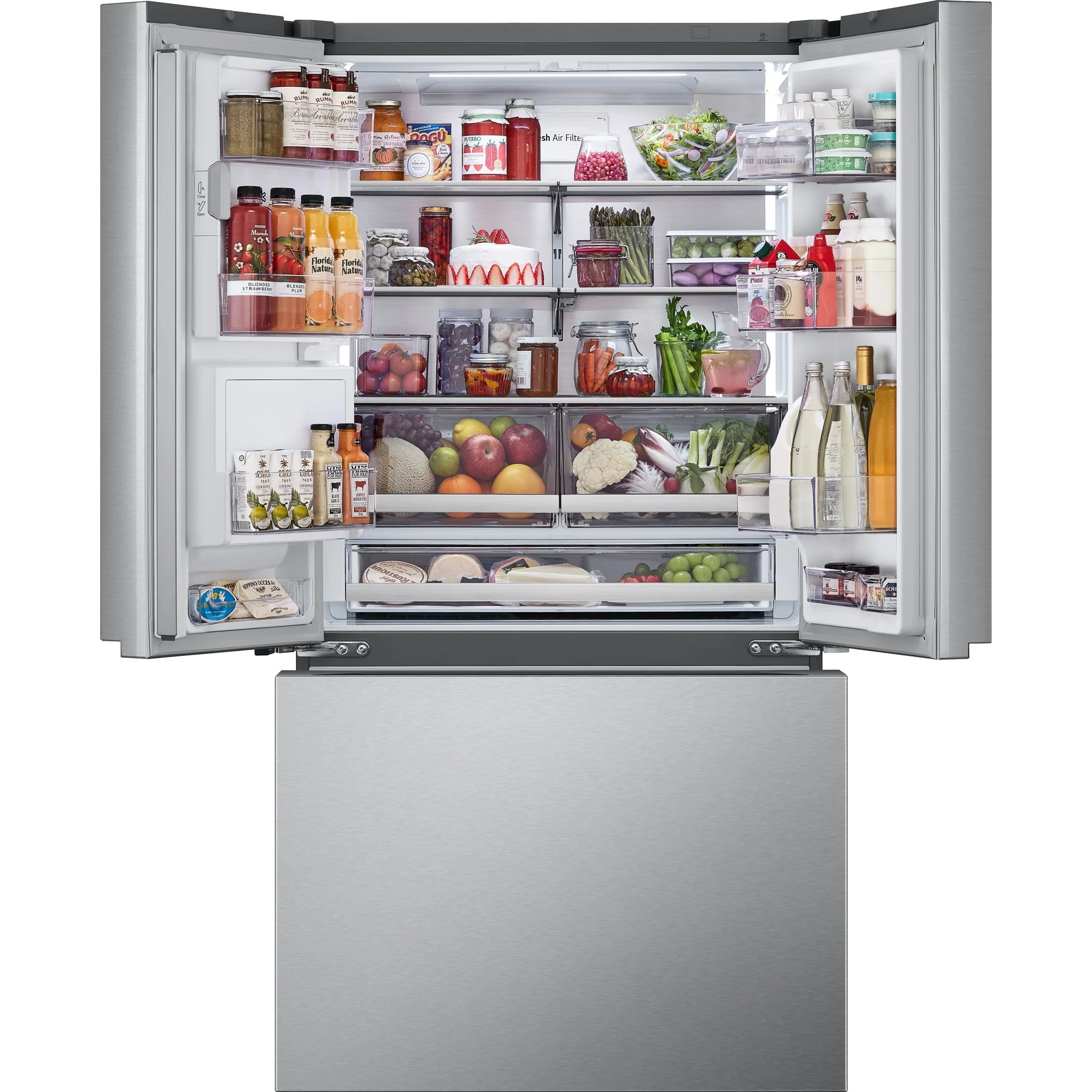LG 26 cu. ft. Smart Counter-Depth MAX™ French Door Refrigerator with Four Types of Ice - Stainless (LRYXC2606S) - Image 13