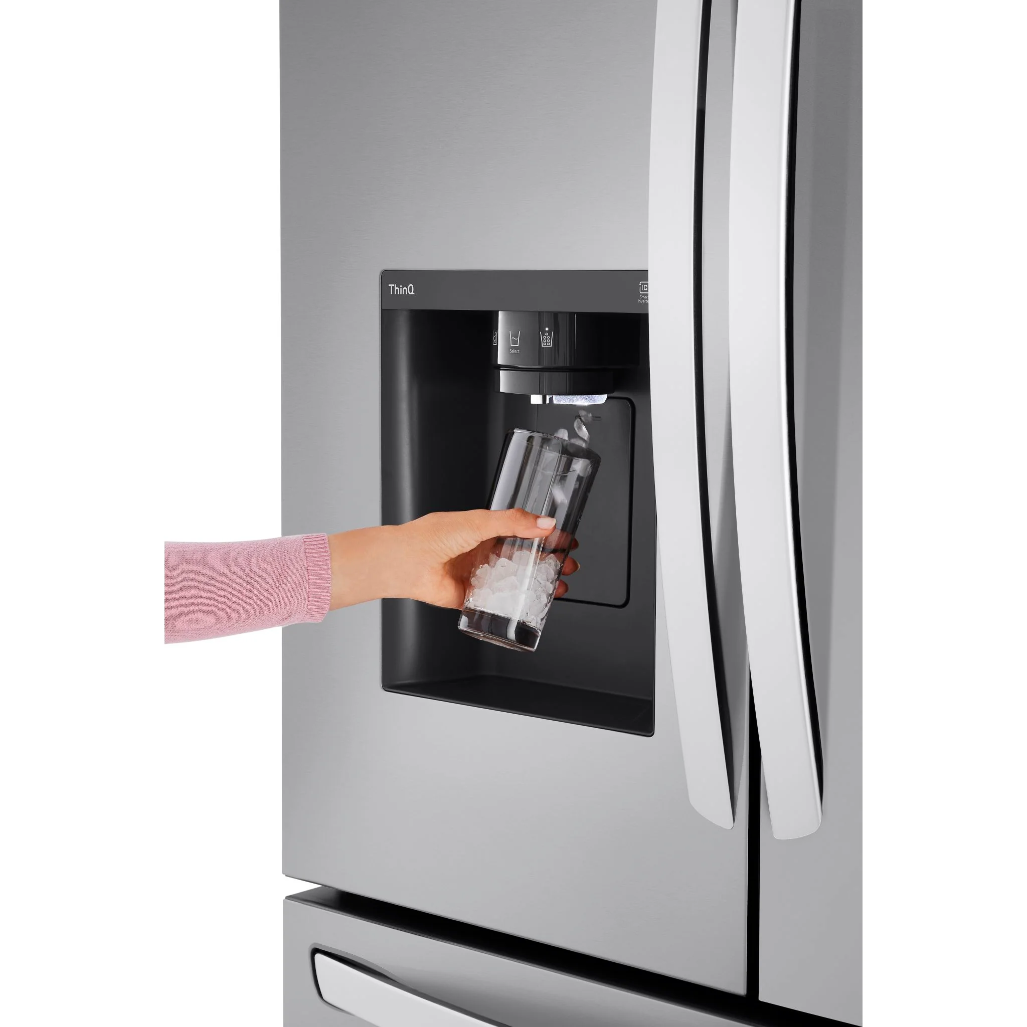 LG 26 cu. ft. Smart Counter-Depth MAX™ Refrigerator with Dual Ice Makers - Stainless (LRFXC2606S) - Image 9