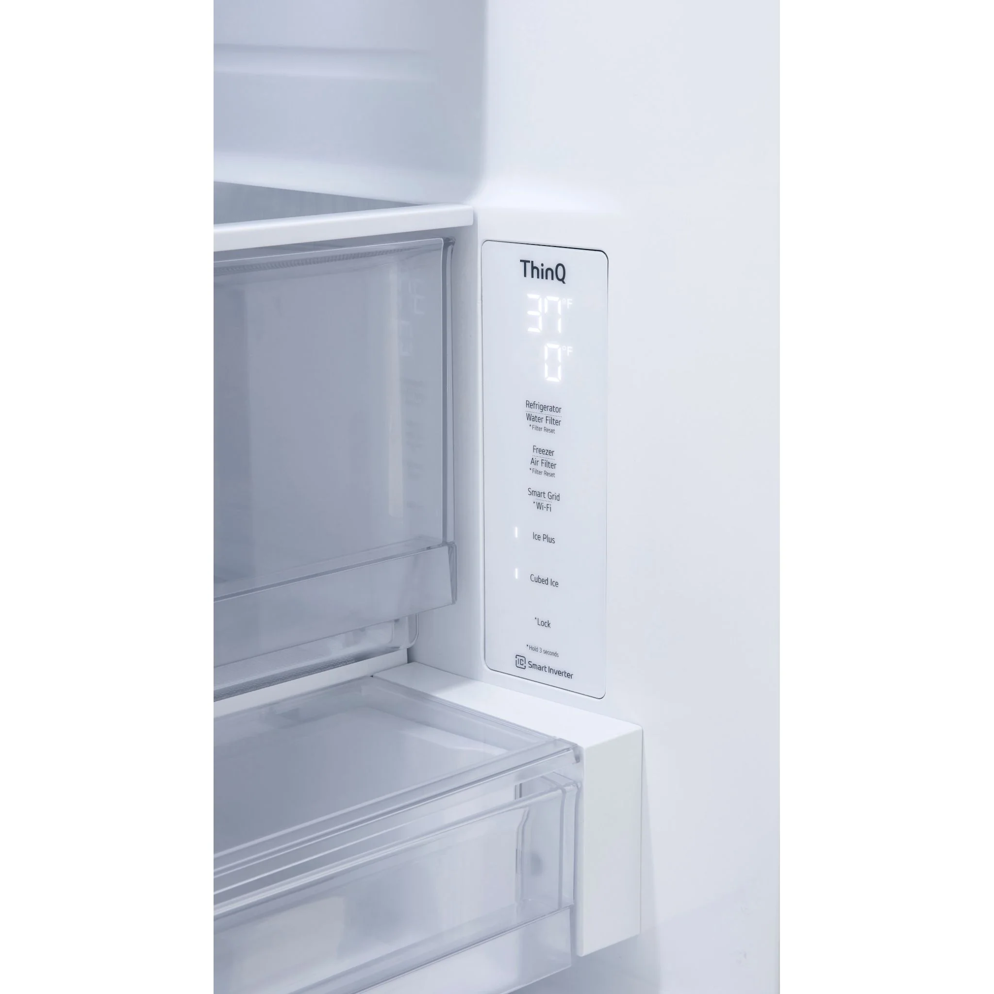 LG 27 cu. ft. Smart Counter-Depth MAX™ French Door Refrigerator - Black stainless (LRFLC2706D) - Image 14