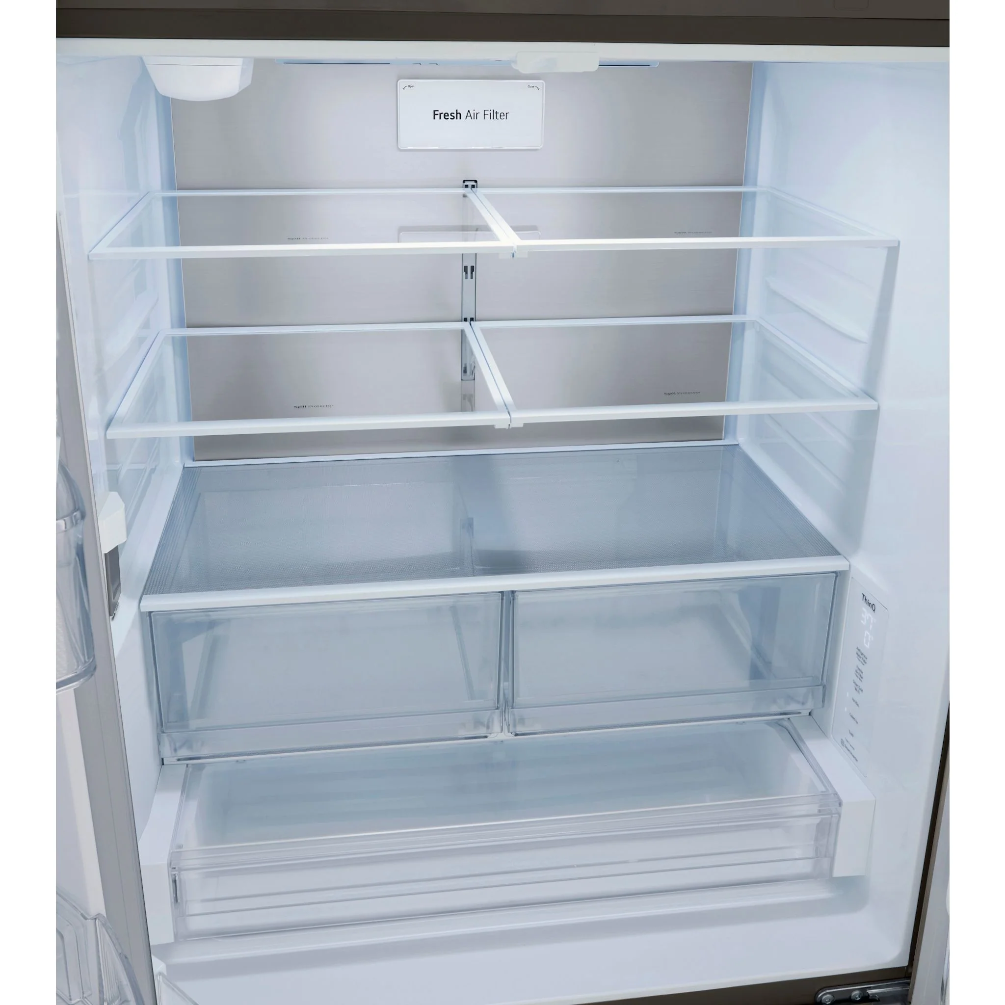 LG 27 cu. ft. Smart Counter-Depth MAX™ French Door Refrigerator - Black stainless (LRFLC2706D) - Image 19