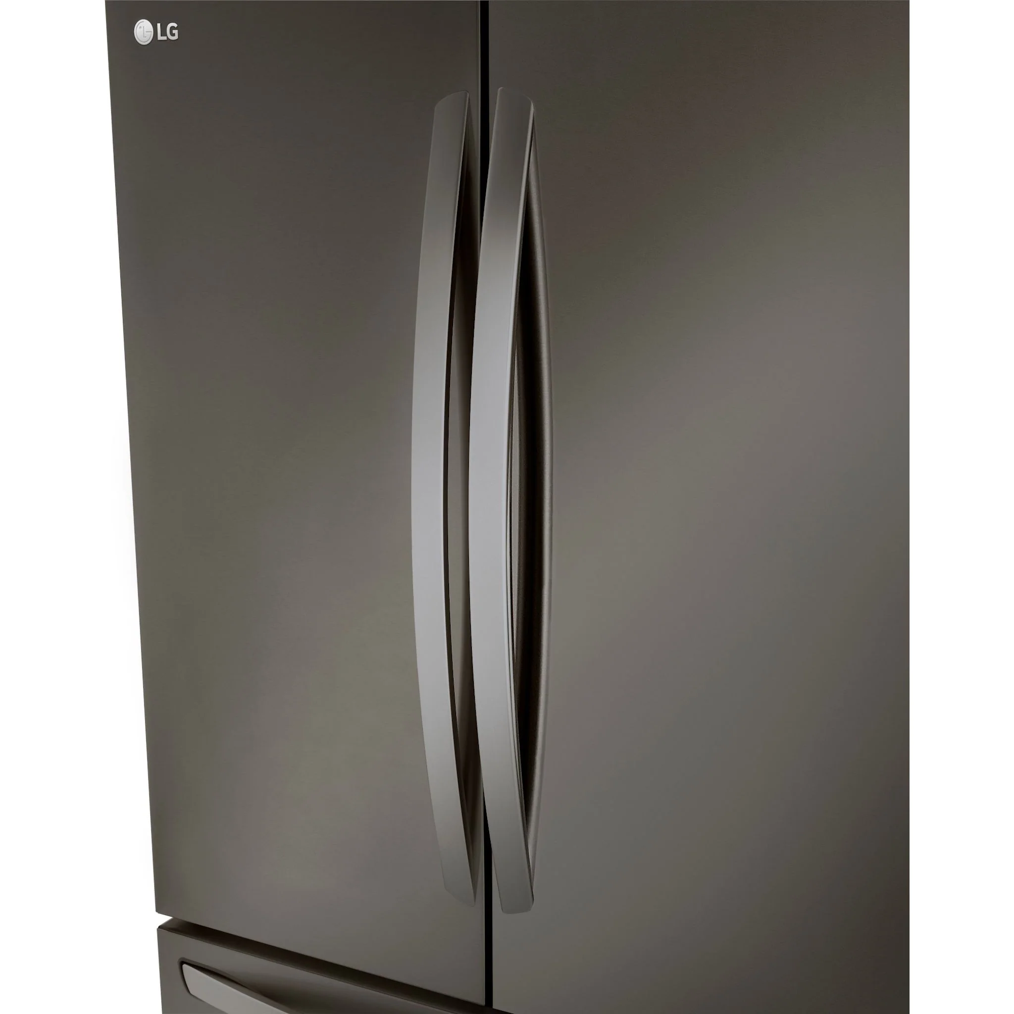 LG 27 cu. ft. Smart Counter-Depth MAX™ French Door Refrigerator - Black stainless (LRFLC2706D) - Image 4