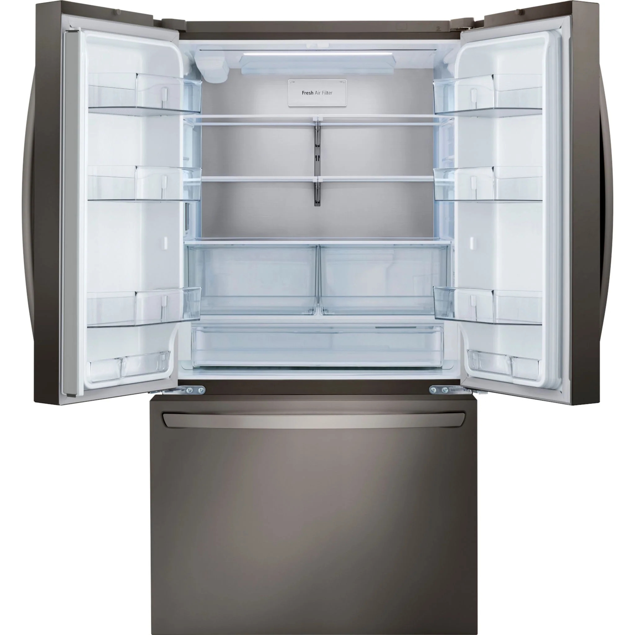 LG 27 cu. ft. Smart Counter-Depth MAX™ French Door Refrigerator - Black stainless (LRFLC2706D) - Image 5