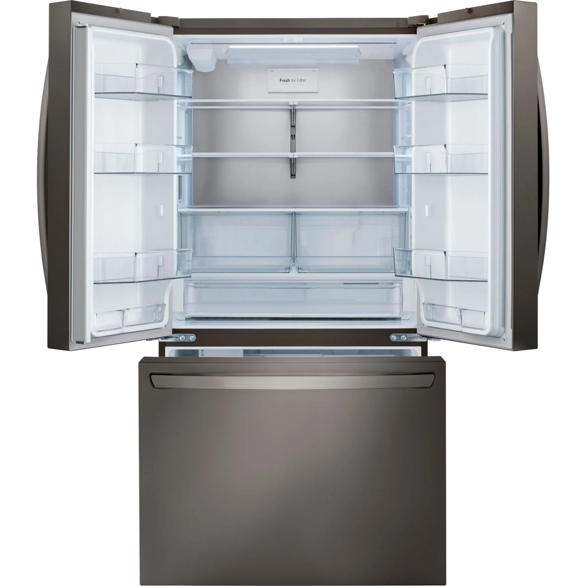 LG 27 cu. ft. Smart Counter-Depth MAX™ French Door Refrigerator - Black stainless (LRFLC2706D) - Image 6