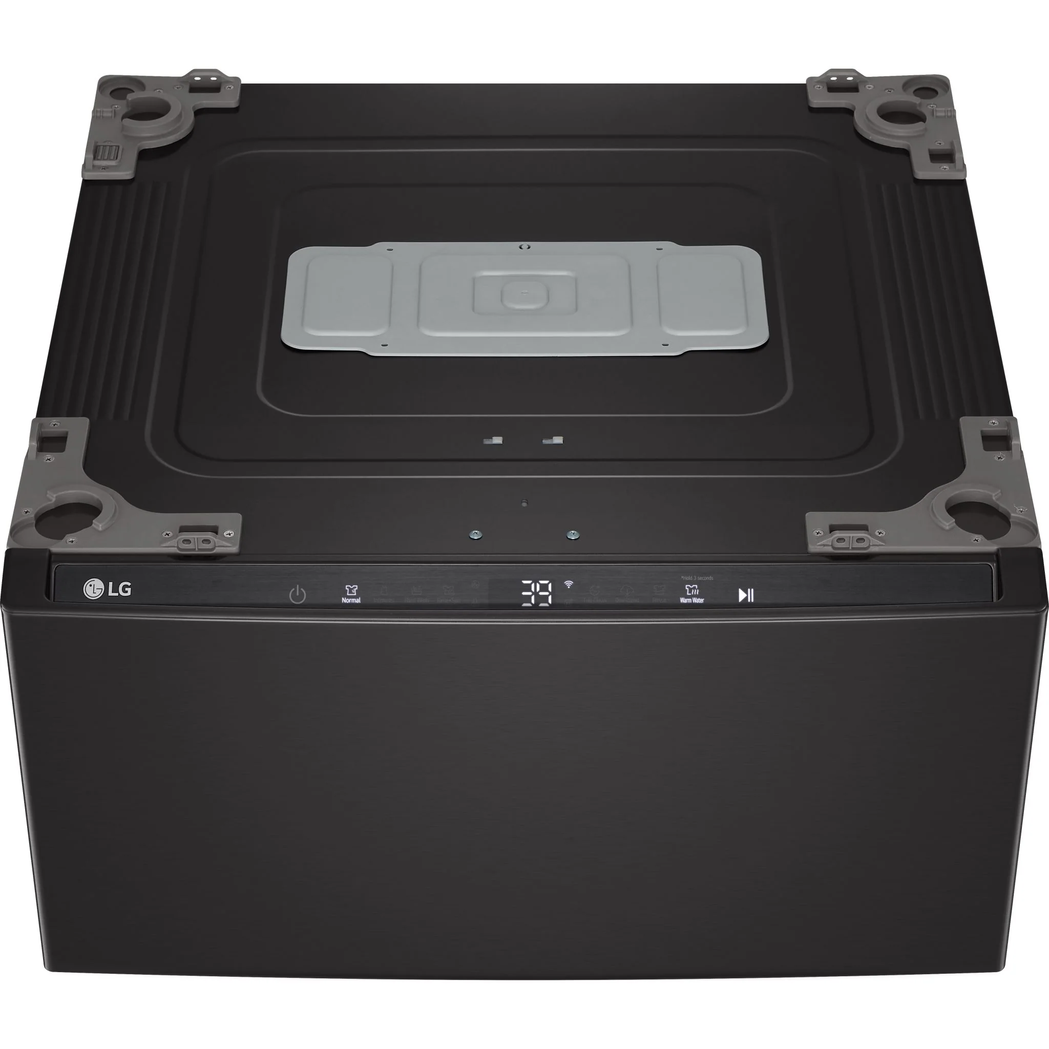 LG 27'' SideKick™ Pedestal Washer - Black Steel (WD300CB) - Image 2