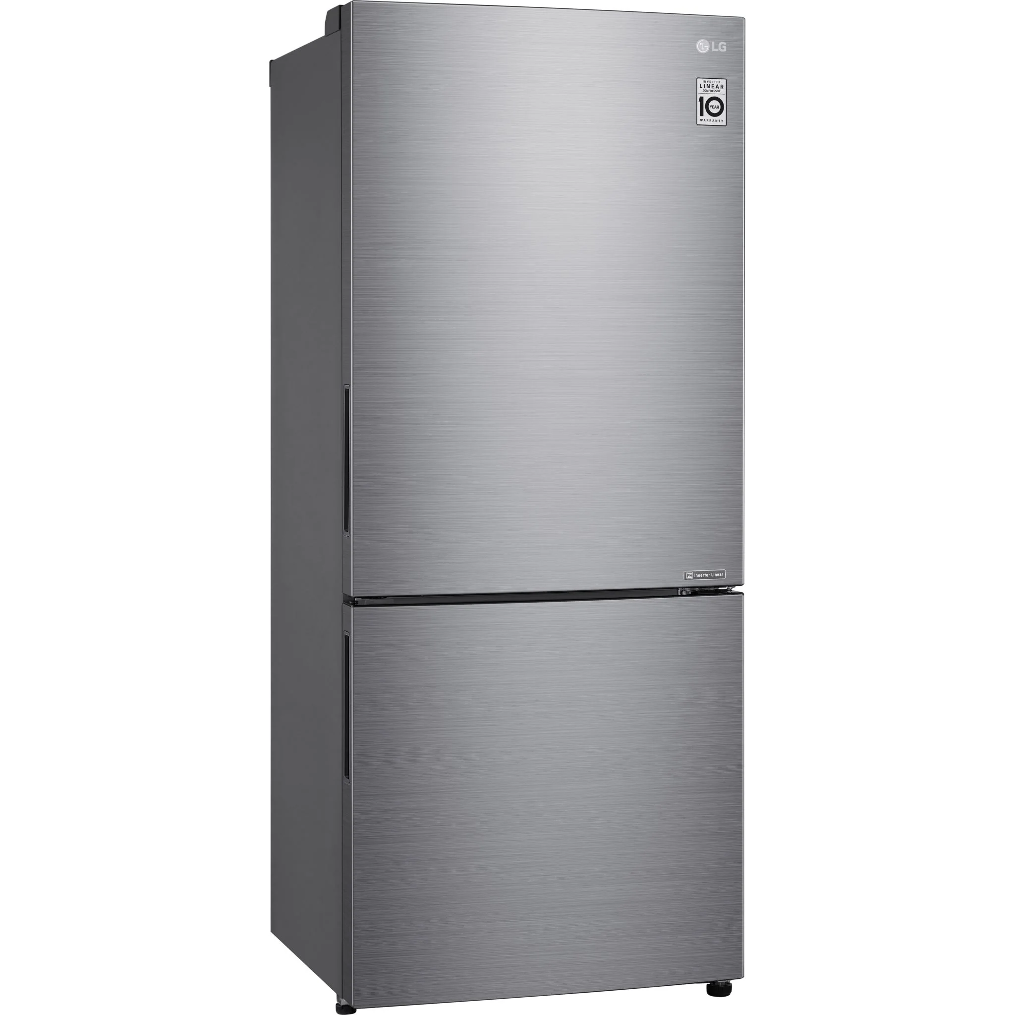 LG 28" Counter Depth Bottom Freezer with Door Cooling+ and Flip-up Shelf, 15 cu.ft. - Platinum Silver (LBNC15251V) - Image 2