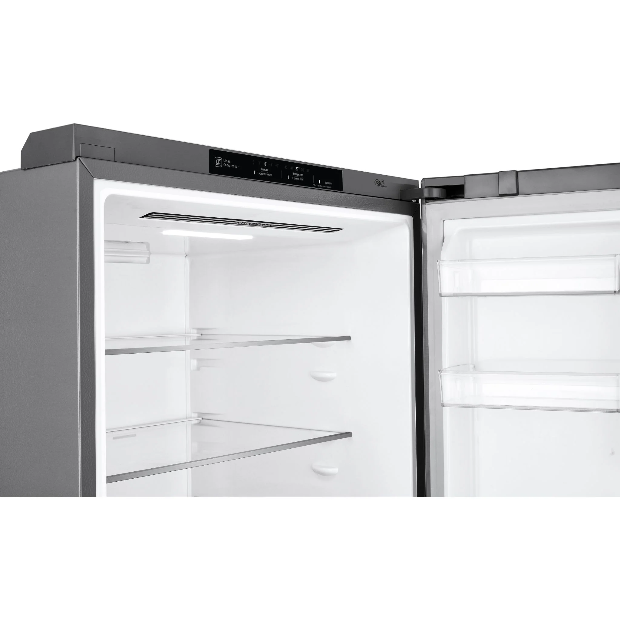 LG 28" Counter Depth Bottom Freezer with Door Cooling+ and Flip-up Shelf, 15 cu.ft. - Platinum Silver (LBNC15251V) - Image 6