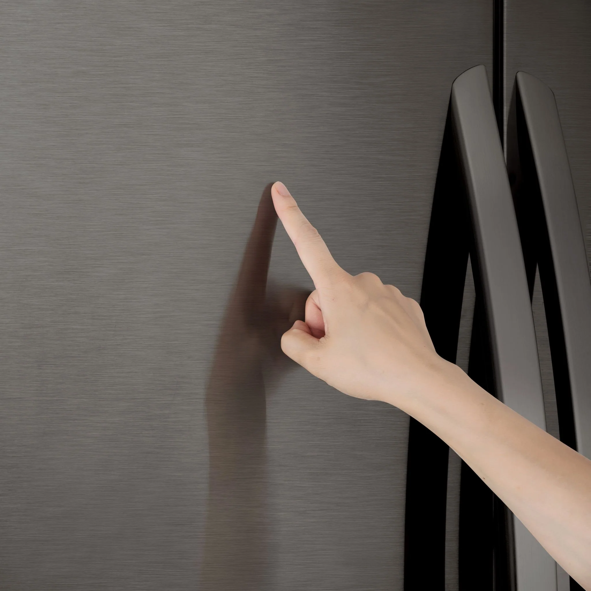 LG 28 cu.ft 3 Door French Door, Standard Depth, Ice and Water with Single Ice - Black Stainless (LRFS28XBD) - Image 4