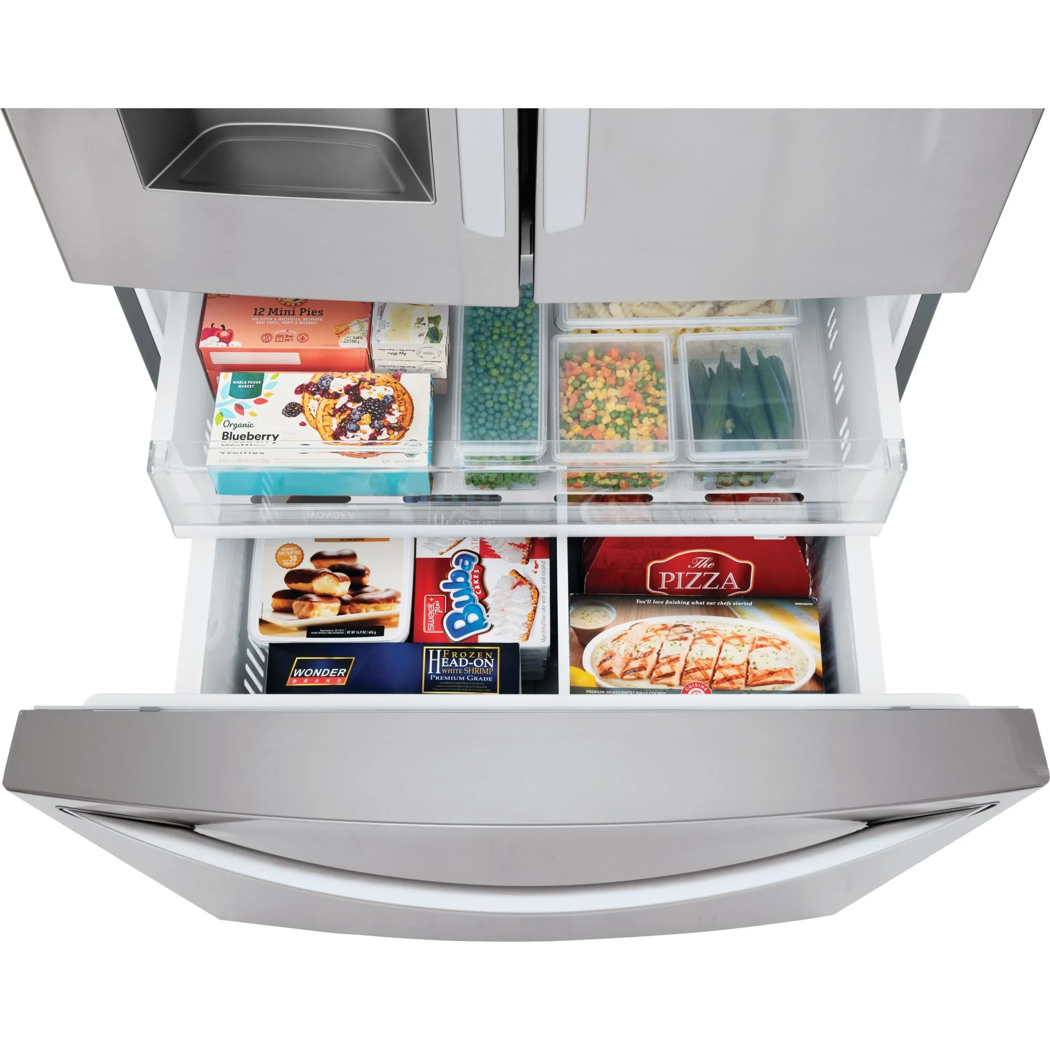 LG 28 cu.ft 3 Door French Door, Standard Depth, Ice and Water with Single Ice Maker - Stainless (LRFS28XBS) - Image 22
