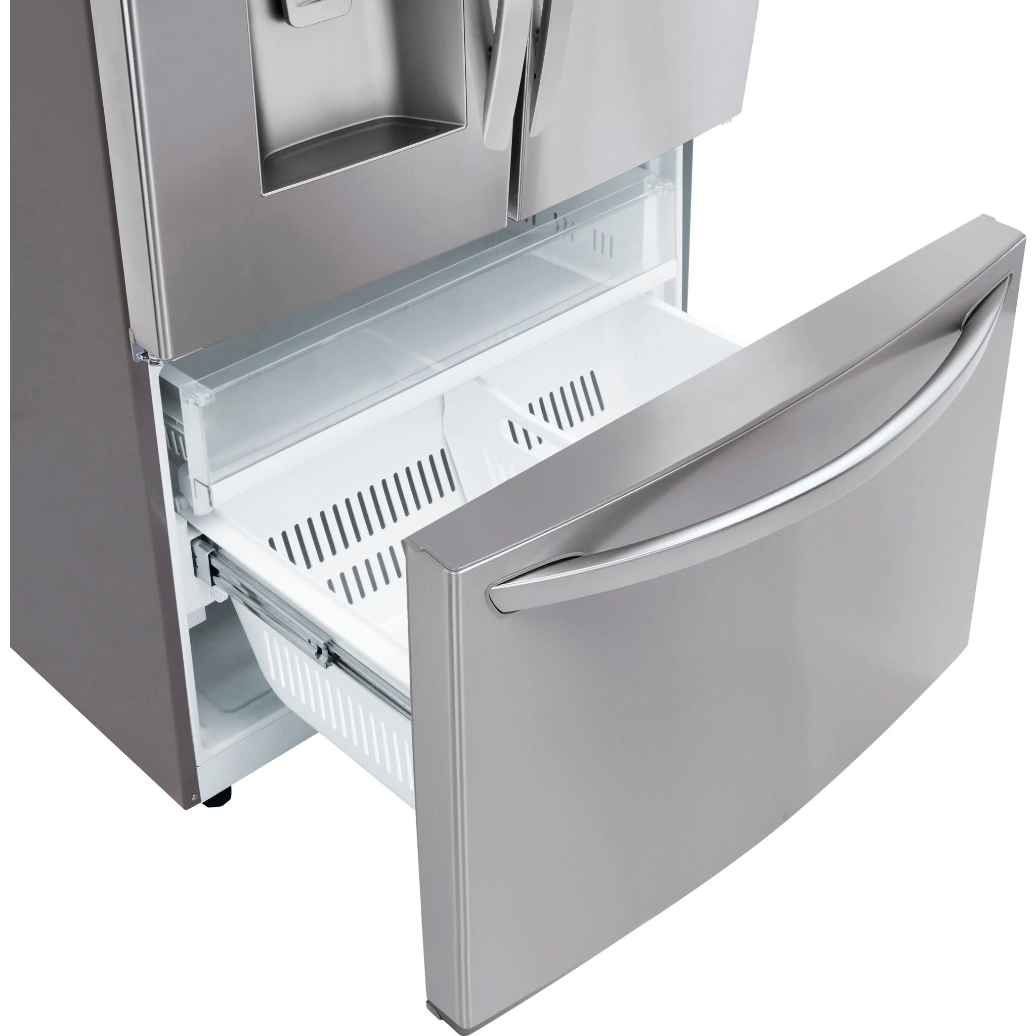 LG 28 cu.ft 3 Door French Door, Standard Depth, Ice and Water with Single Ice Maker - Stainless (LRFS28XBS) - Image 23