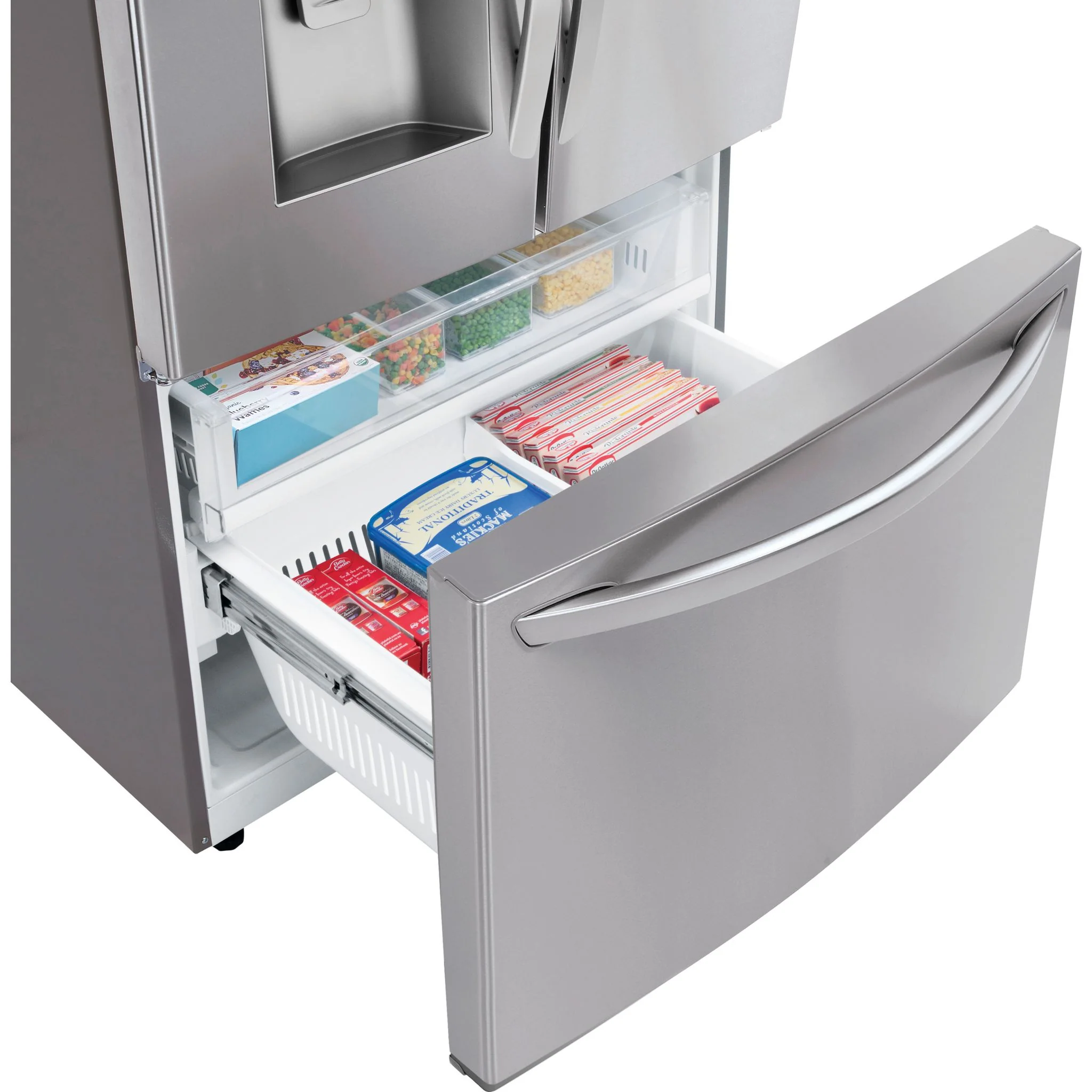 LG 28 cu.ft 3 Door French Door, Standard Depth, Ice and Water with Single Ice Maker - Stainless (LRFS28XBS) - Image 25