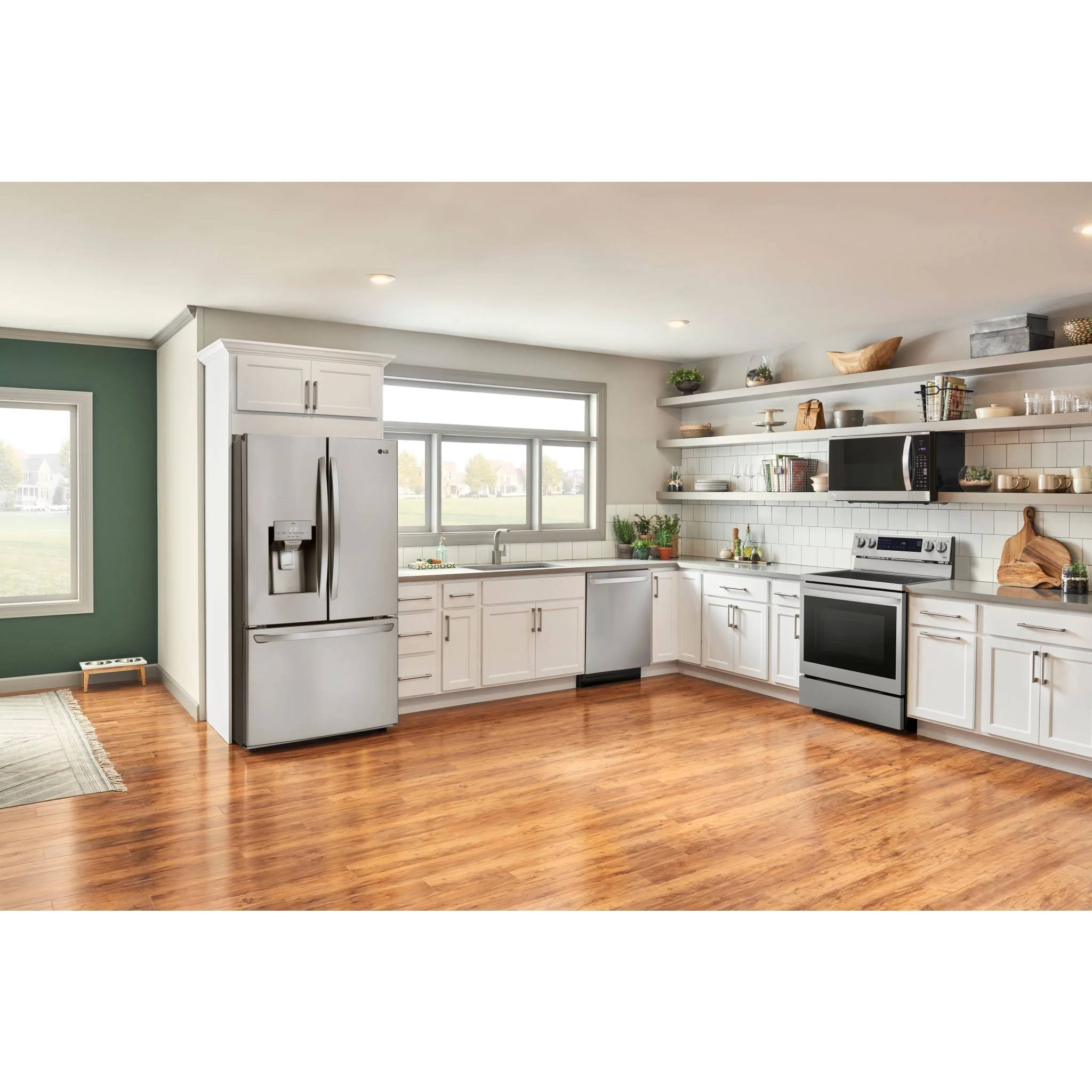LG 28 cu.ft 3 Door French Door, Standard Depth Refrigerator with Dual Ice Makers - Stainless (LHFS28XBS) - Image 21
