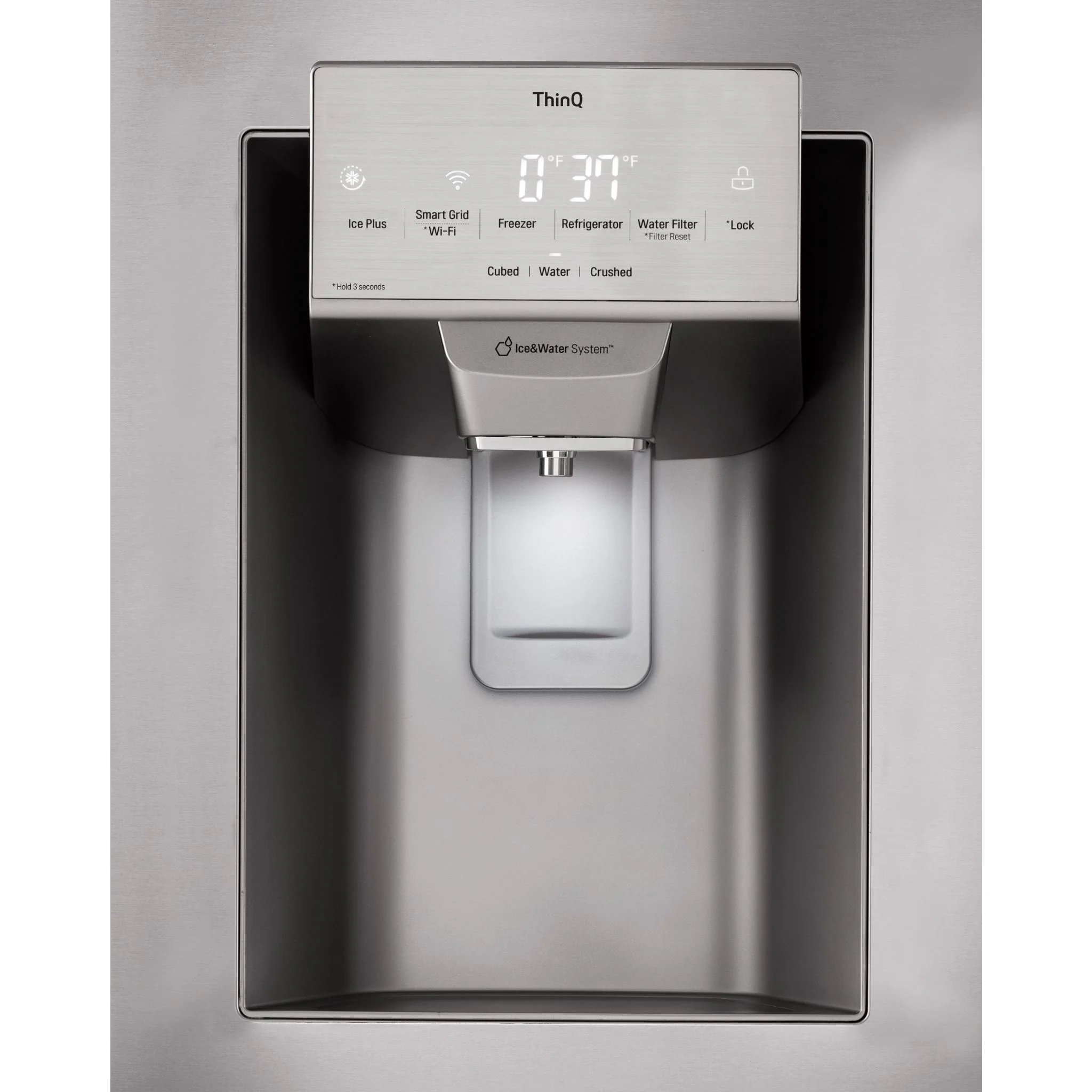 LG 28 cu.ft 3 Door French Door, Standard Depth Refrigerator with Dual Ice Makers - Stainless (LHFS28XBS) - Image 6