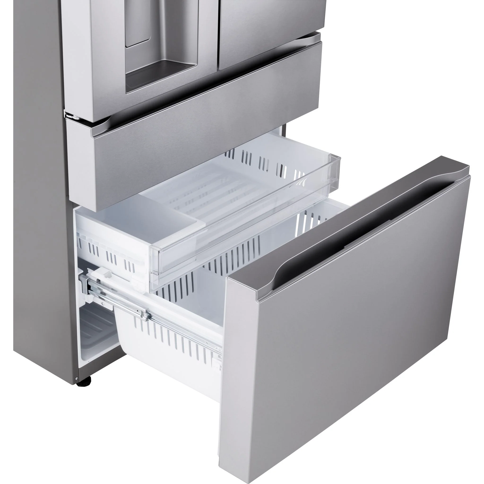 LG 29 cu. ft. Smart Standard-Depth MAX™ 4-Door French Door Refrigerator with Full-Convert Drawer - Stainless (LF29S8330S) - Image 10
