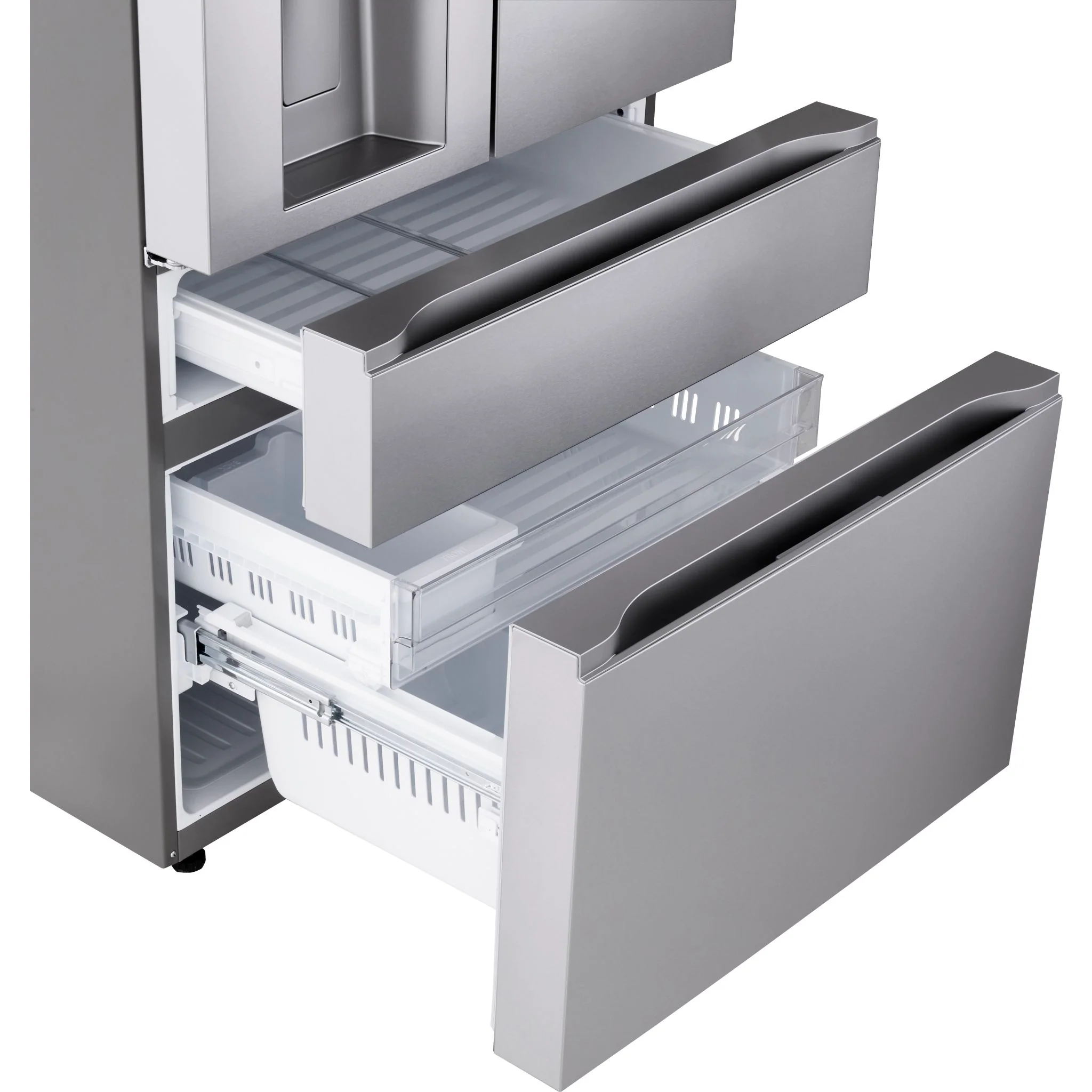 LG 29 cu. ft. Smart Standard-Depth MAX™ 4-Door French Door Refrigerator with Full-Convert Drawer - Stainless (LF29S8330S) - Image 11