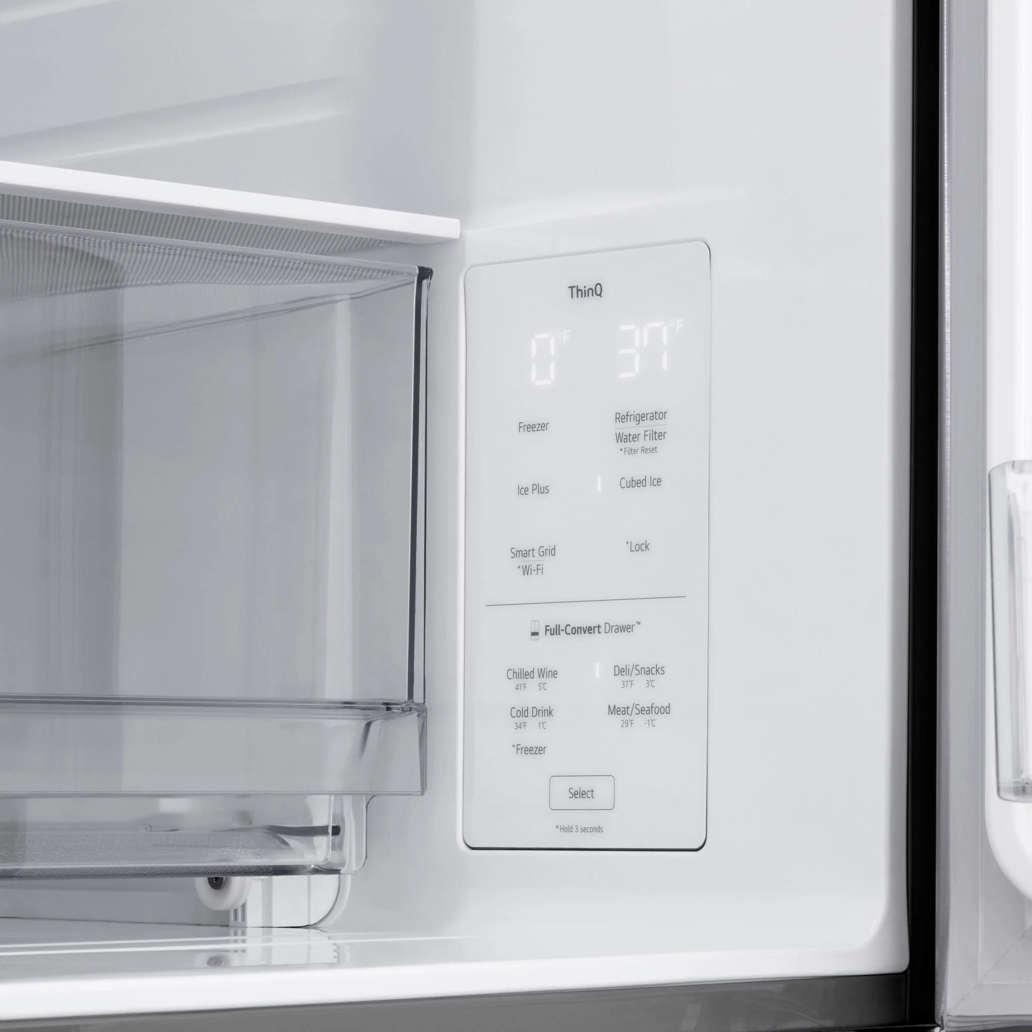 LG 30 cu. ft. Smart Standard-Depth MAX™ 4-Door French Door Refrigerator with Full-Convert Drawer - Stainless (LF30S8210S) - Image 10
