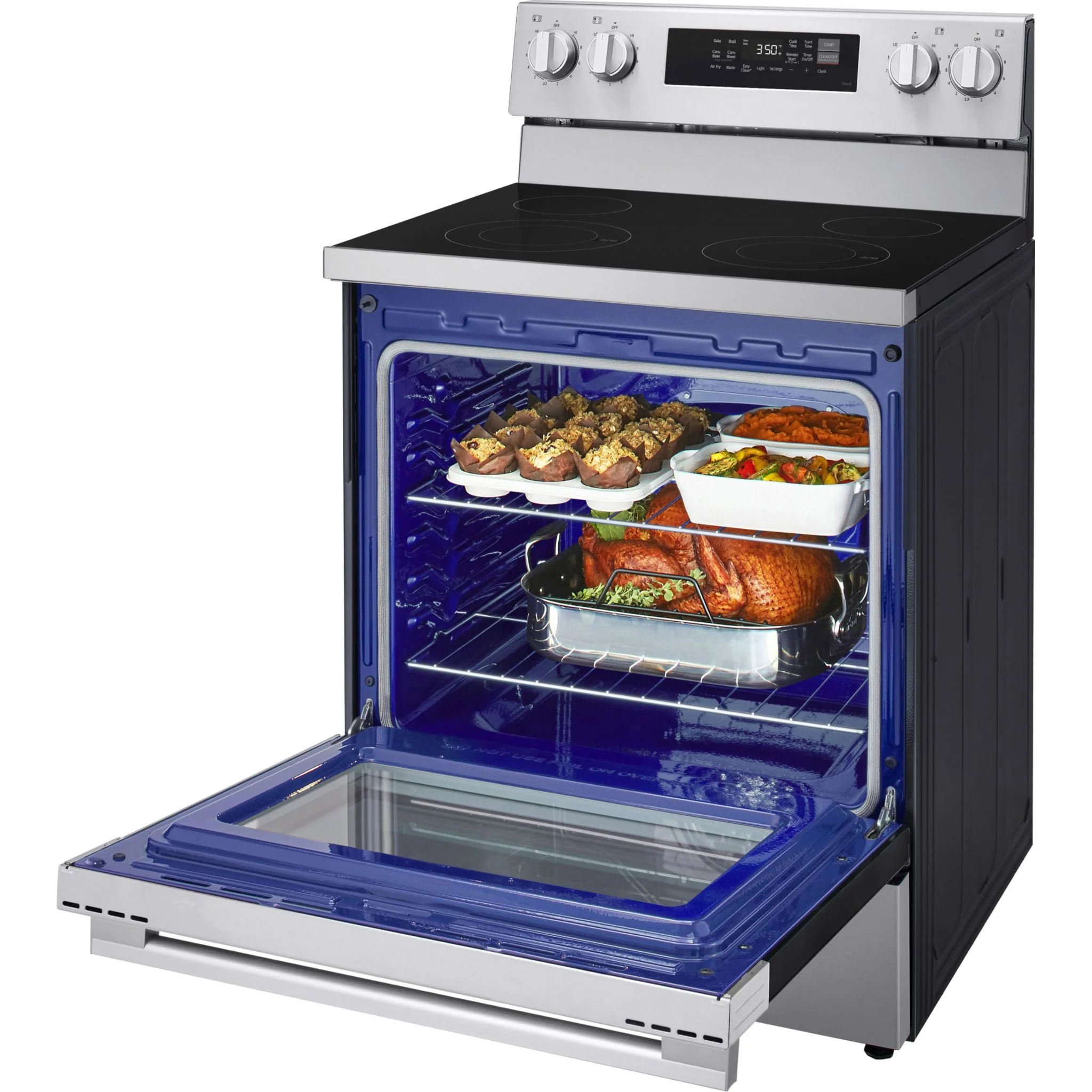 LG 30" Elec. 6.3 cu ft. Range | Probake, EasyClean® & Smart , Stainless, Freestanding - Stainless Steel (LREN6321YE) - Image 15