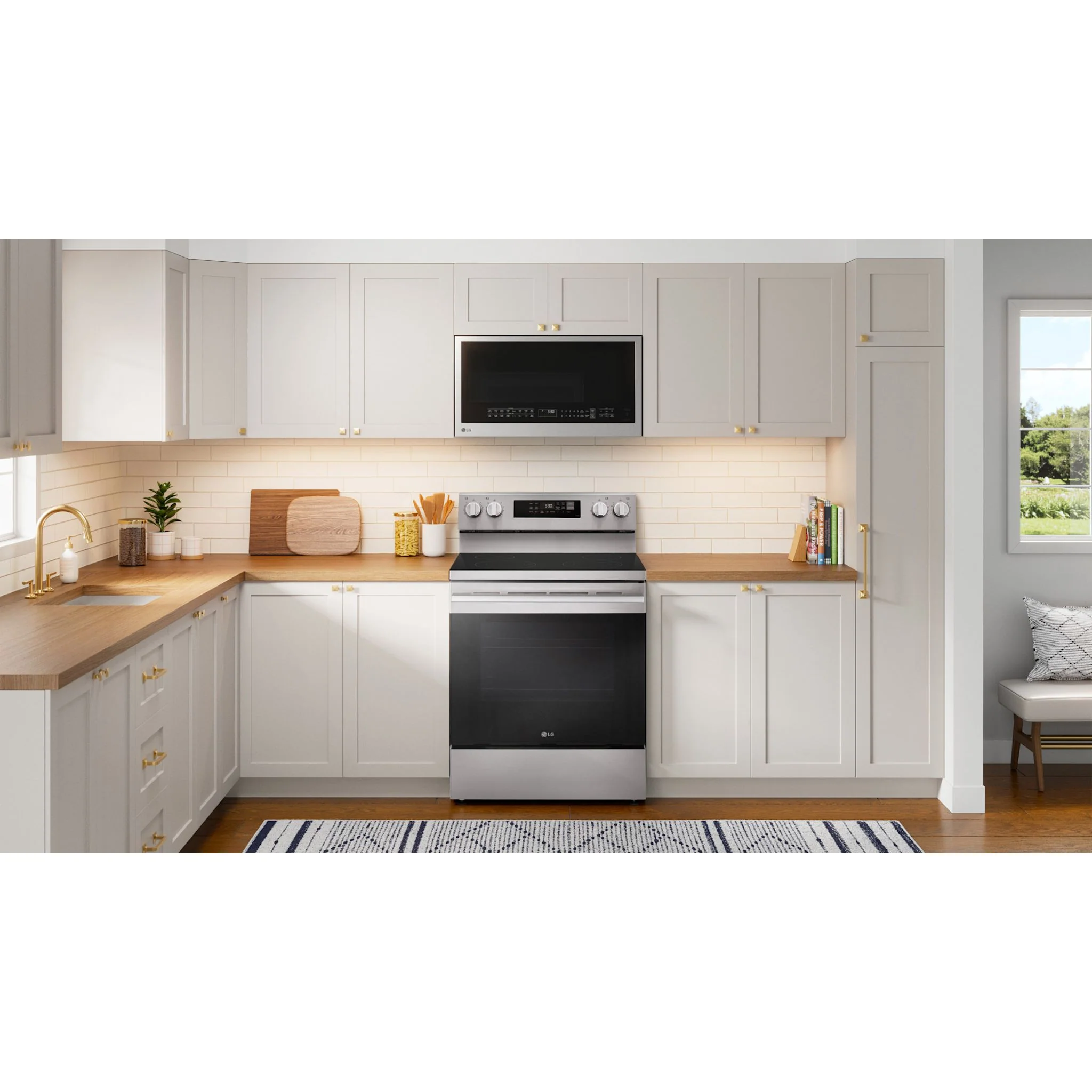 LG 30" Elec. 6.3 cu ft. Range | Probake, EasyClean® & Smart , Stainless, Freestanding - Stainless Steel (LREN6321YE) - Image 19
