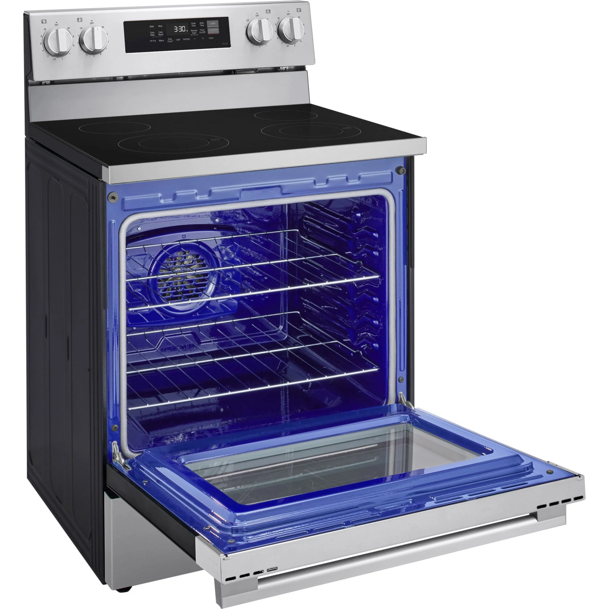 LG 30" Elec. 6.3 cu ft. Range | Probake, EasyClean® & Smart , Stainless, Freestanding - Stainless Steel (LREN6321YE) - Image 8