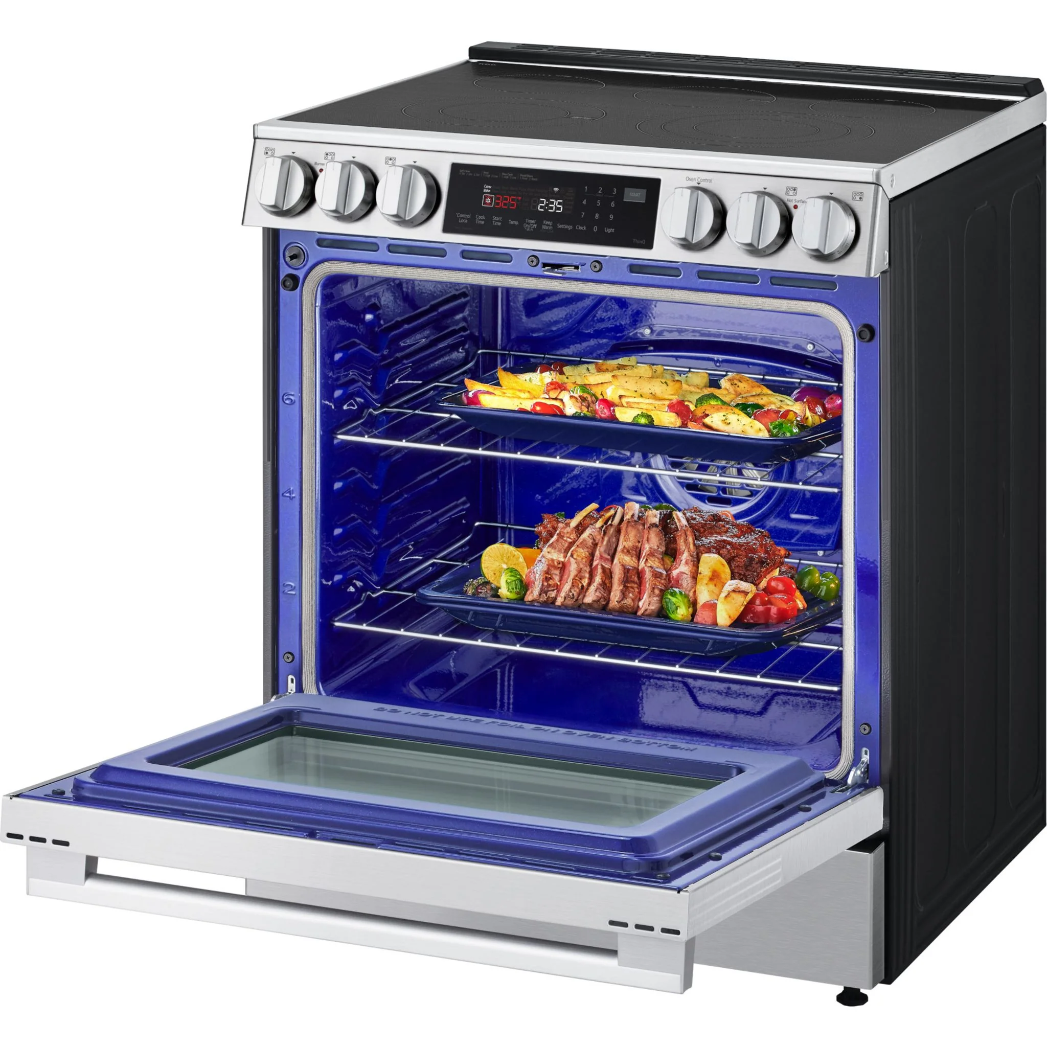 LG 30" Electric Range (LSEL6335XE) - PrintProof™ Stainless Steel - Image 5