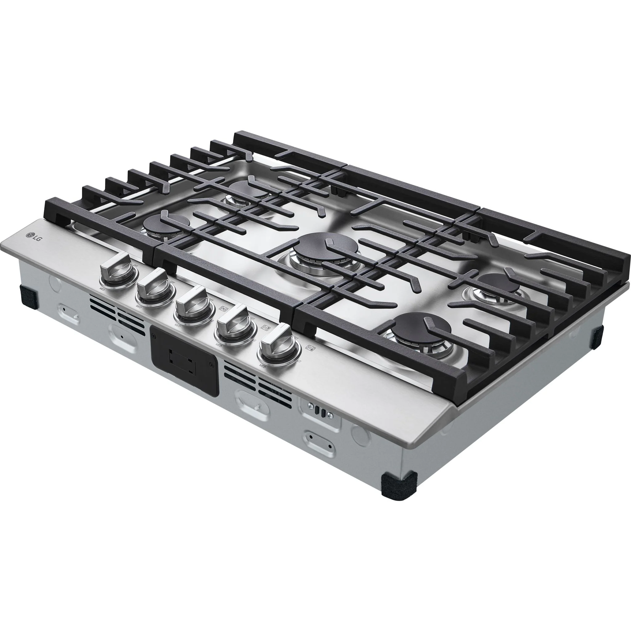 LG 30” Gas Cooktop with UltraHeat™ 20K BTU Burner - Stainless (CBGJ3023S) - Image 2
