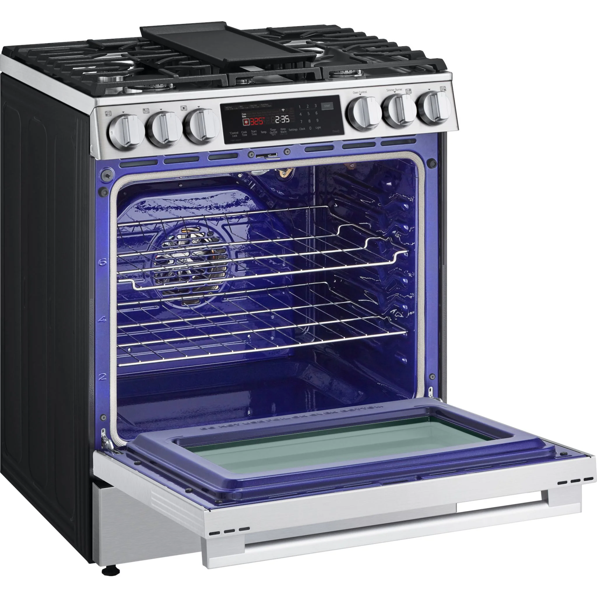 LG 30" Gas Range (LSGL6335X) - PrintProof Steel - Image 4