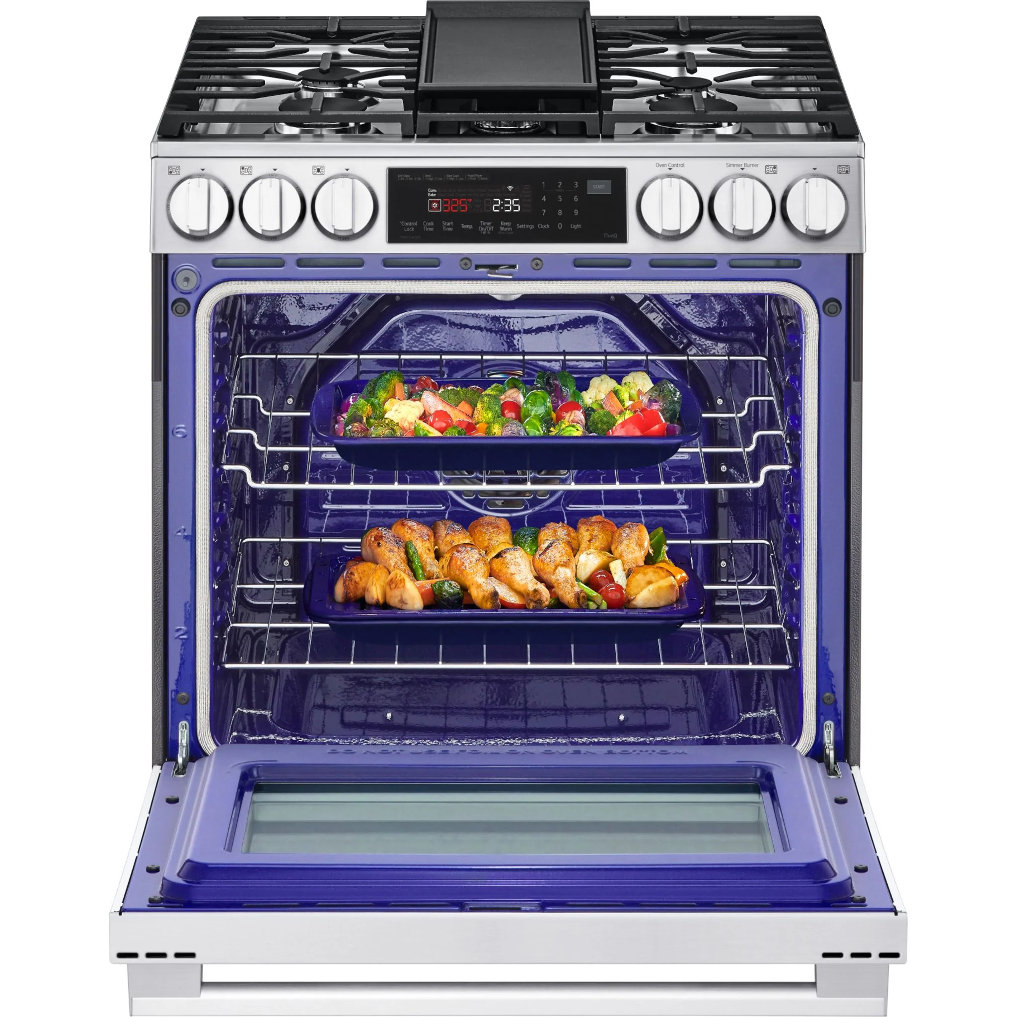 LG 30" Gas Range (LSGL6335X) - PrintProof Steel - Image 5