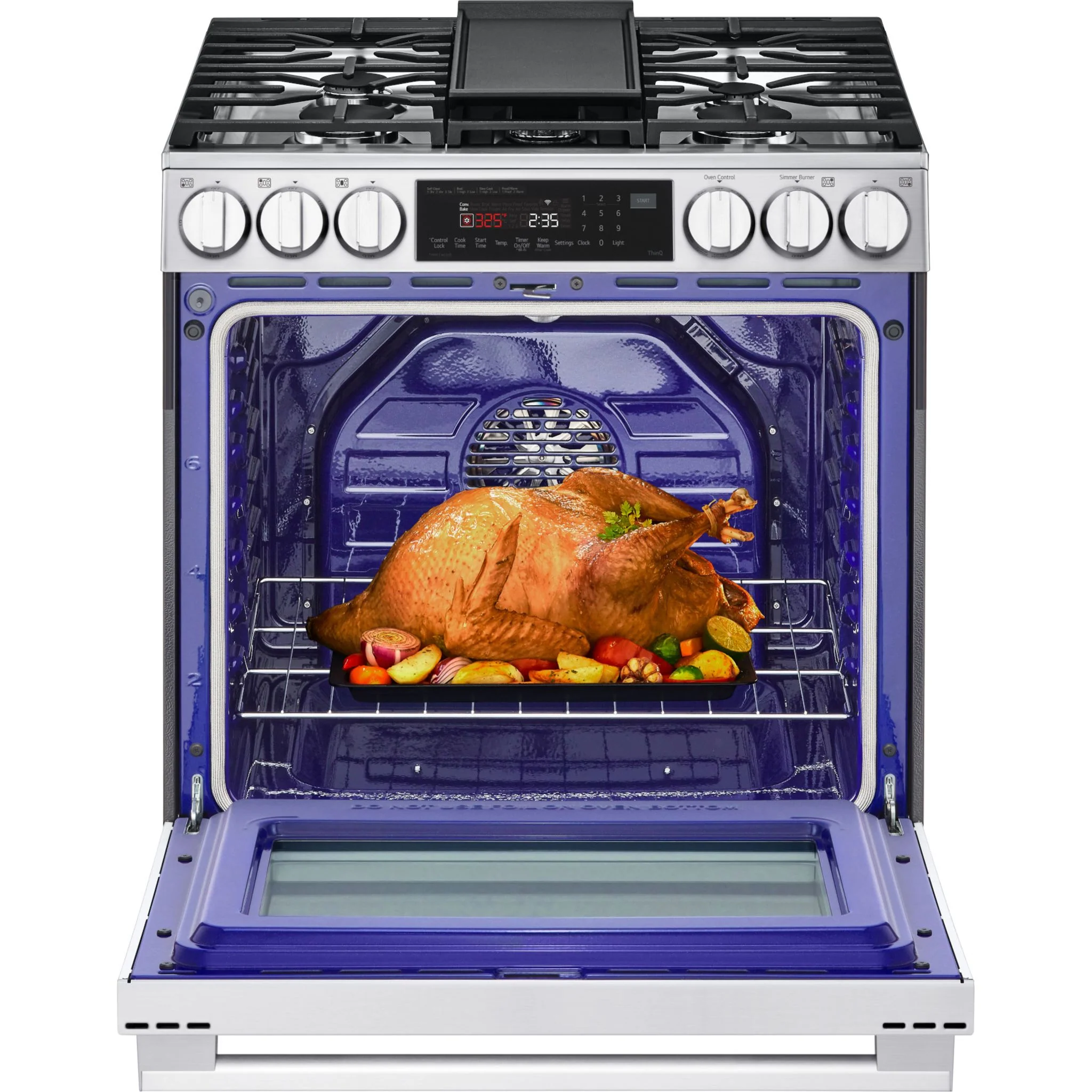 LG 30" Gas Range (LSGL6335X) - PrintProof Steel - Image 8