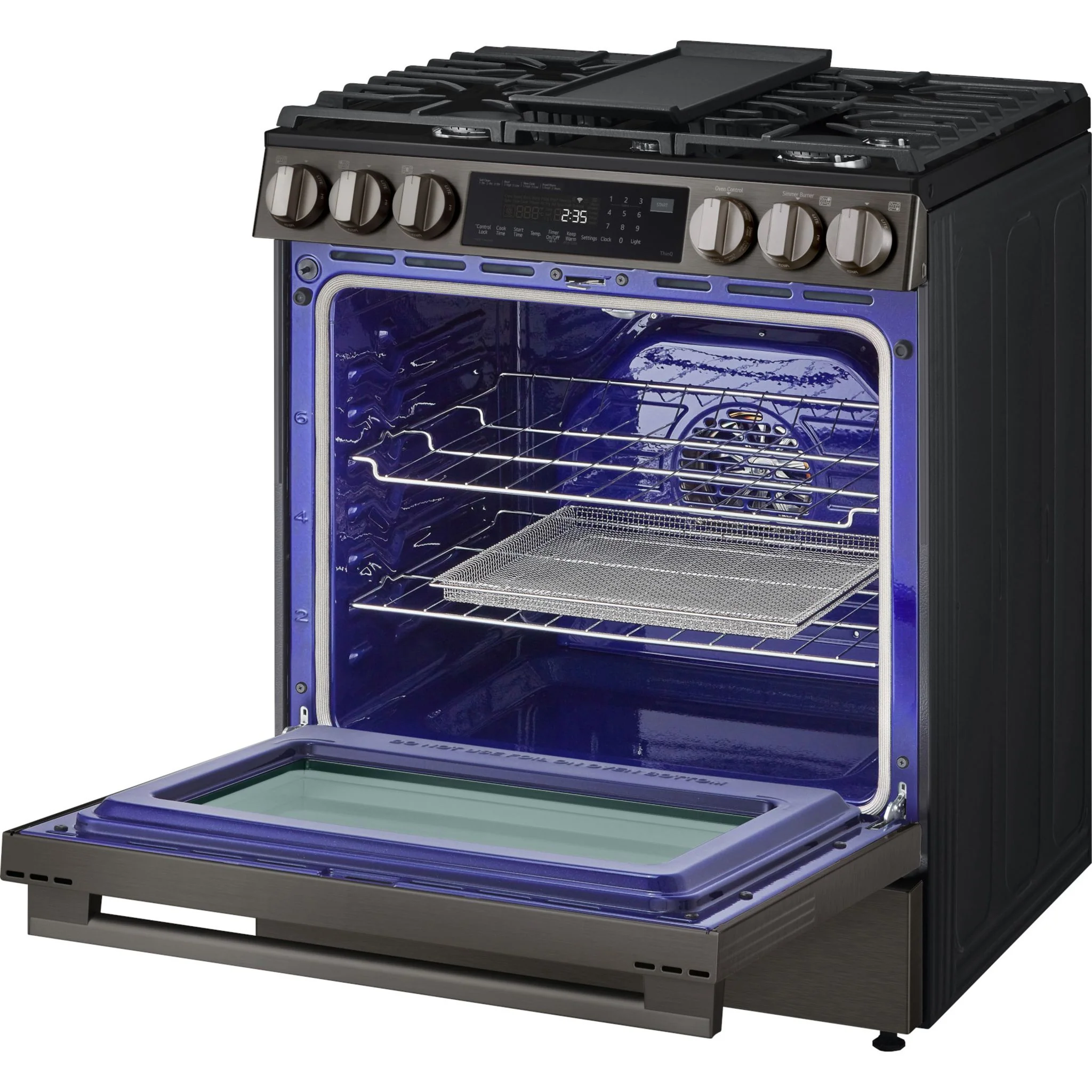 LG 30" Gas Range (LSGL6335Z) - Black Stainless Steel - Image 10