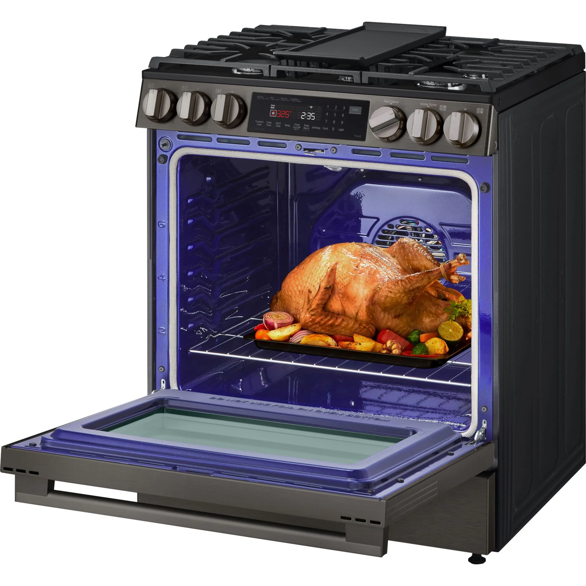 LG 30" Gas Range (LSGL6335Z) - Black Stainless Steel - Image 13