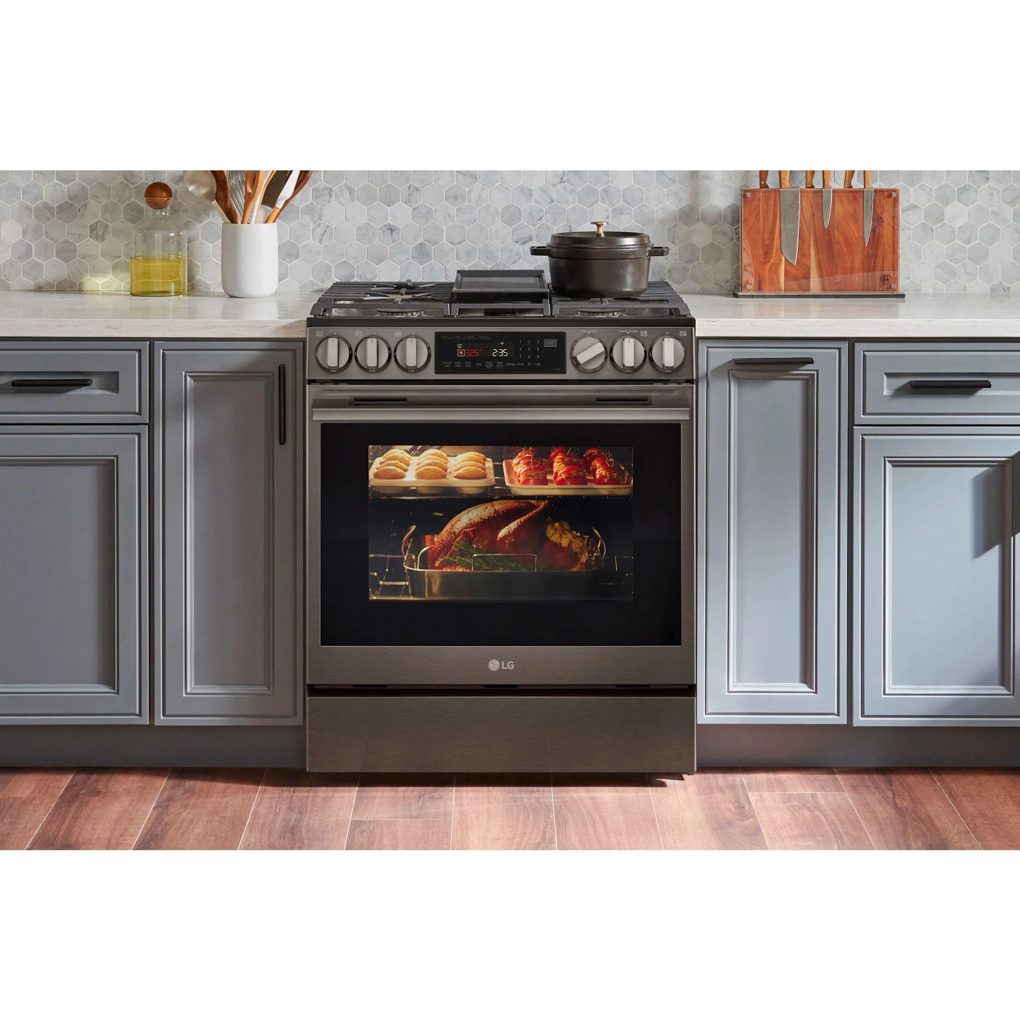 LG 30" Gas Range (LSGL6335Z) - Black Stainless Steel - Image 16