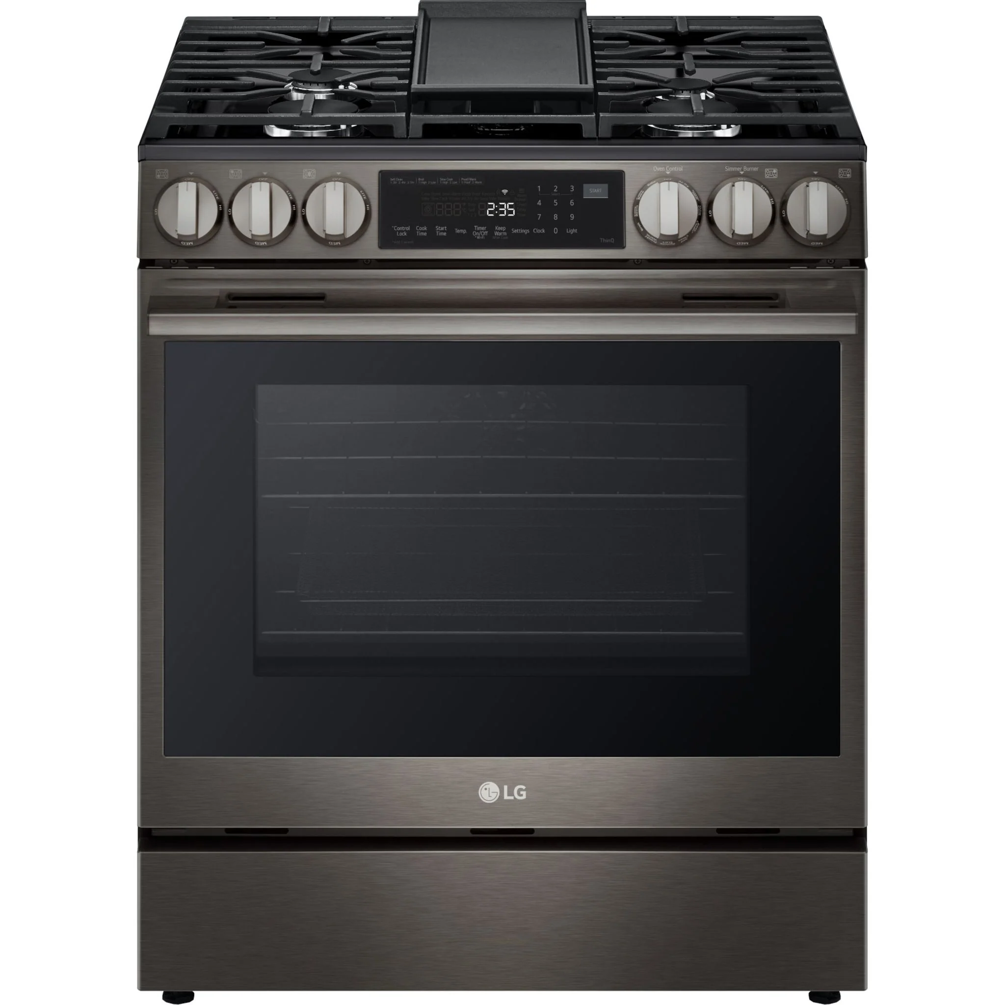 LG 30" Gas Range (LSGL6335Z) - Black Stainless Steel - Image 2