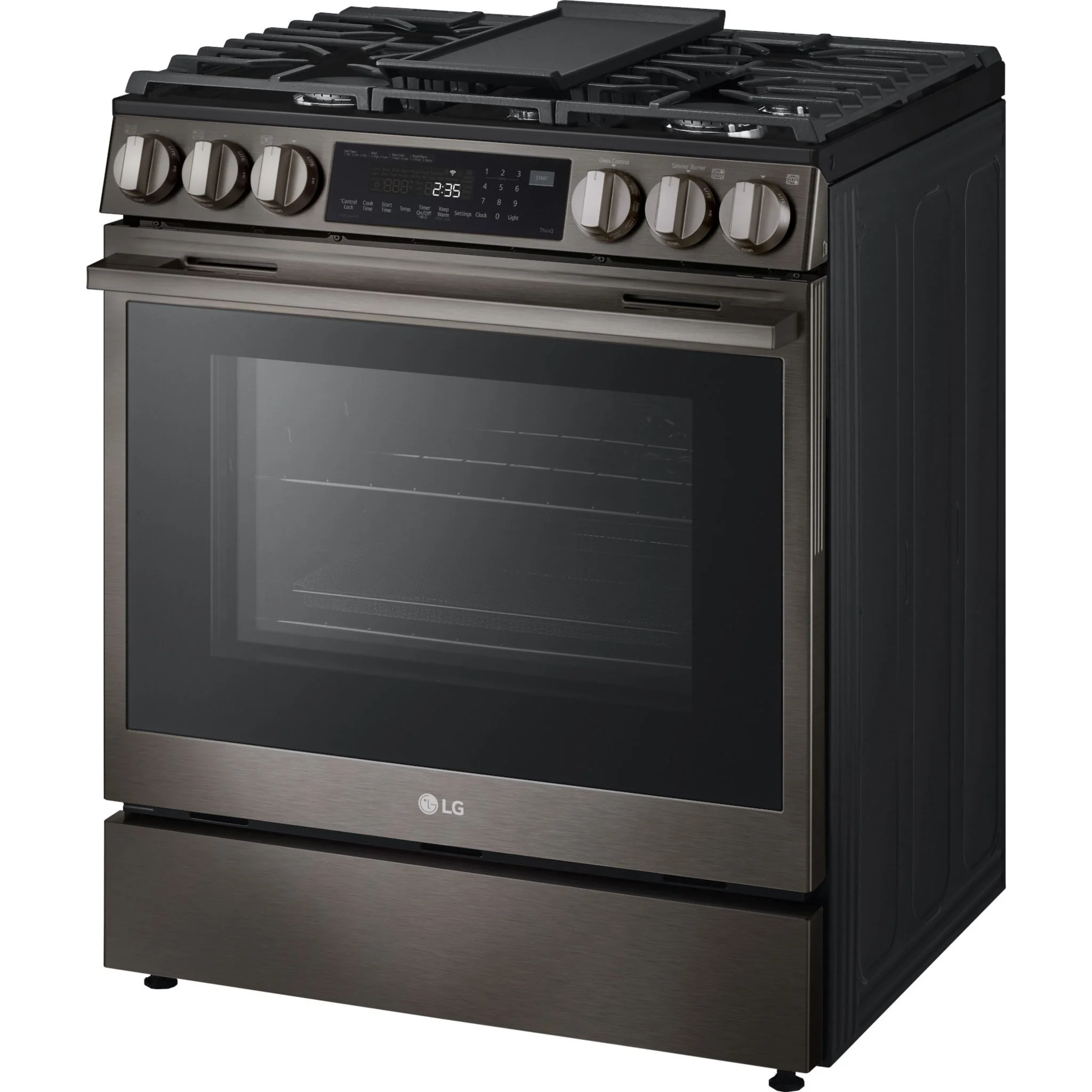 LG 30" Gas Range (LSGL6335Z) - Black Stainless Steel - Image 4