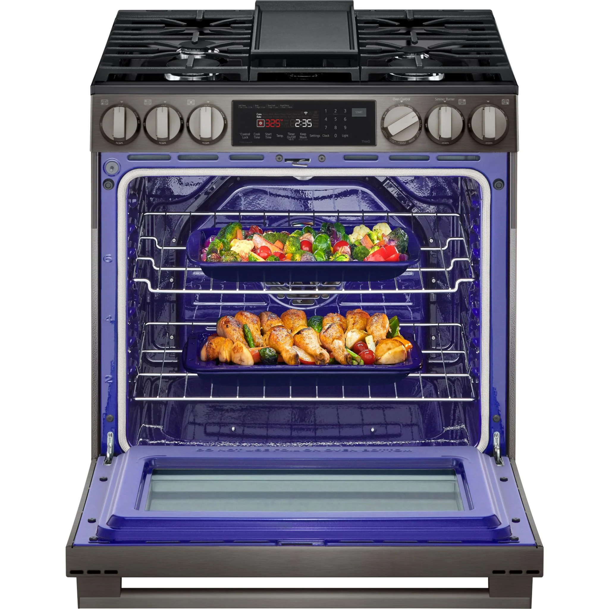 LG 30" Gas Range (LSGL6335Z) - Black Stainless Steel - Image 8