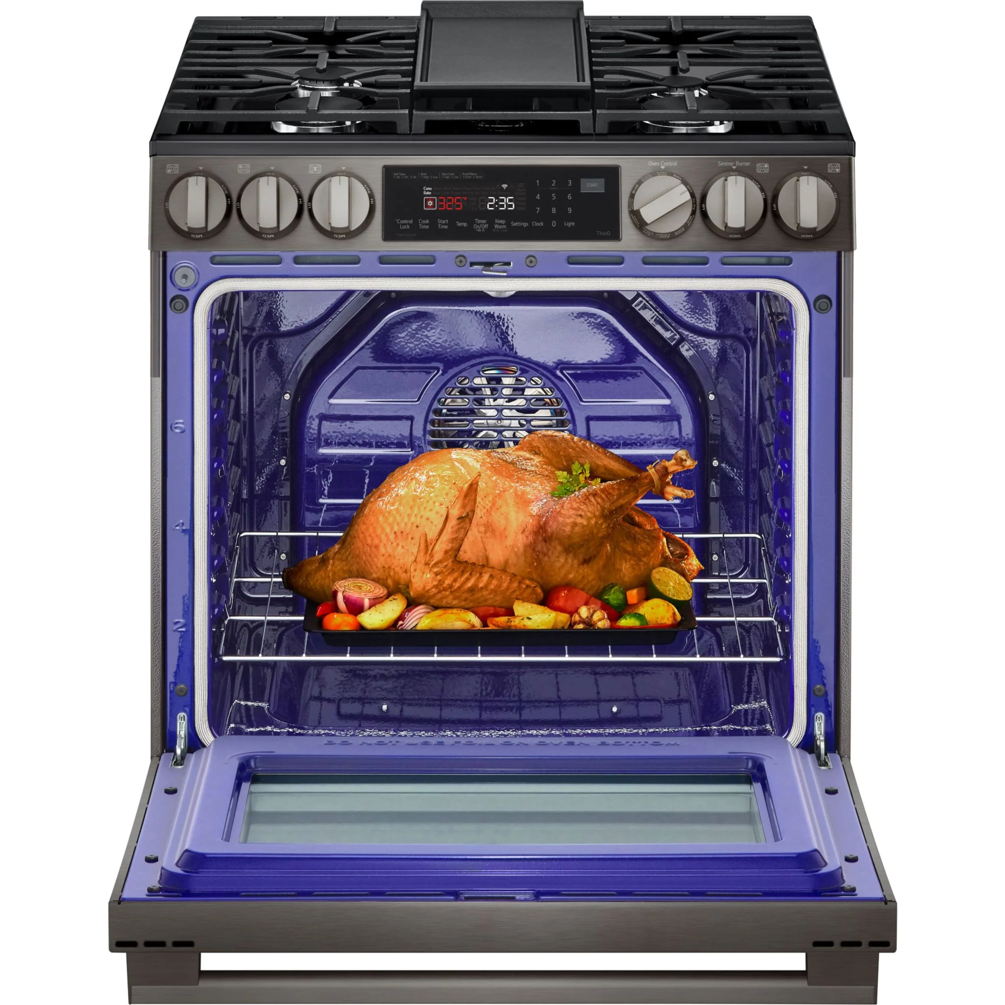 LG 30" Gas Range (LSGL6335Z) - Black Stainless Steel - Image 9