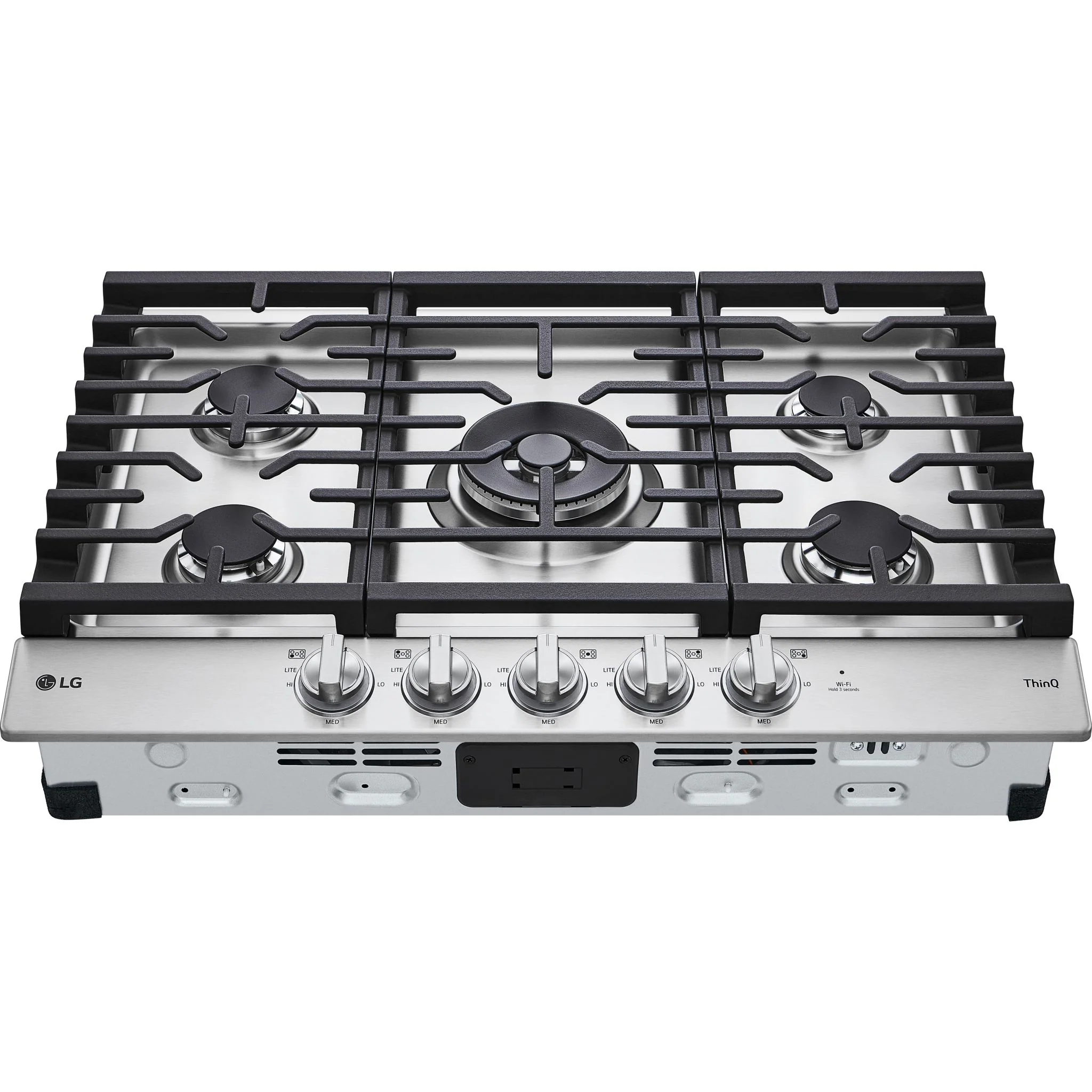 LG 30” Smart Gas Cooktop with UltraHeat™ 22K BTU Dual Burner and LED Knobs - Stainless (CBGJ3027S) - Image 10